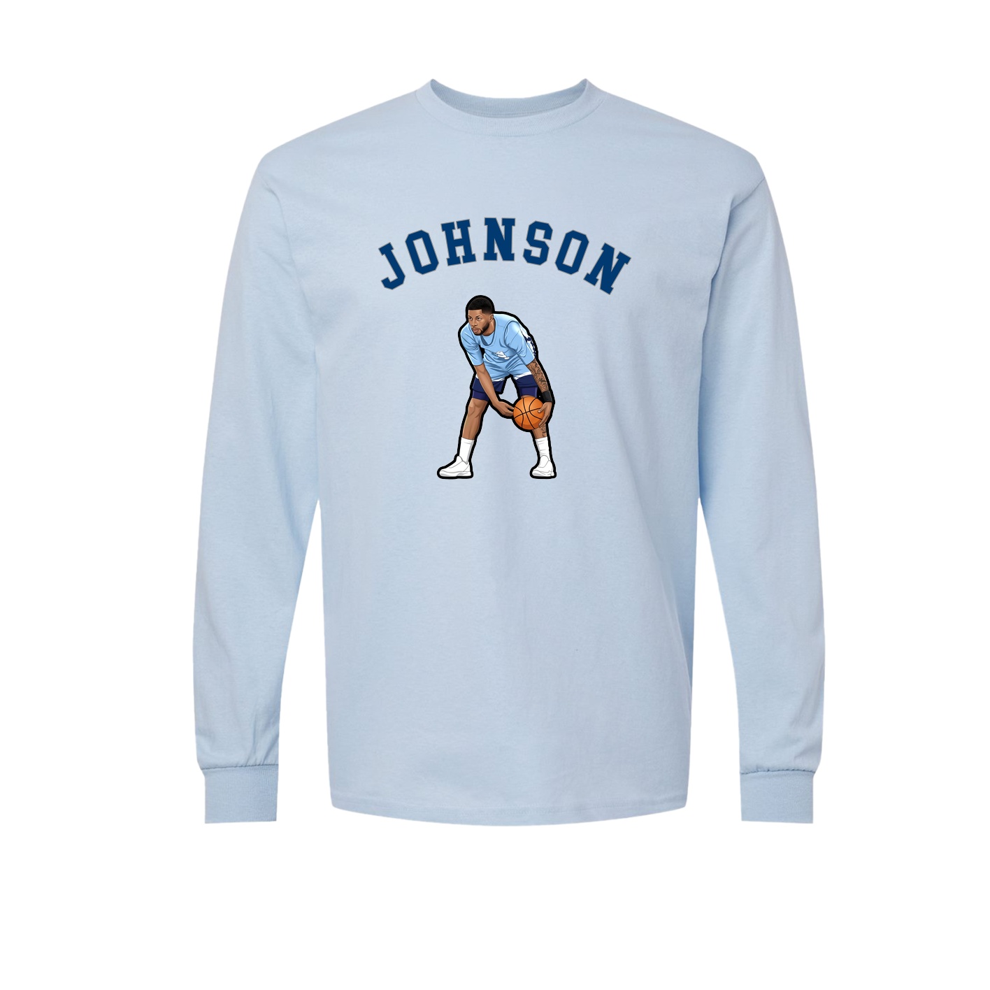 Long Sleeve Tee — Shirsey Arch in Light Blue