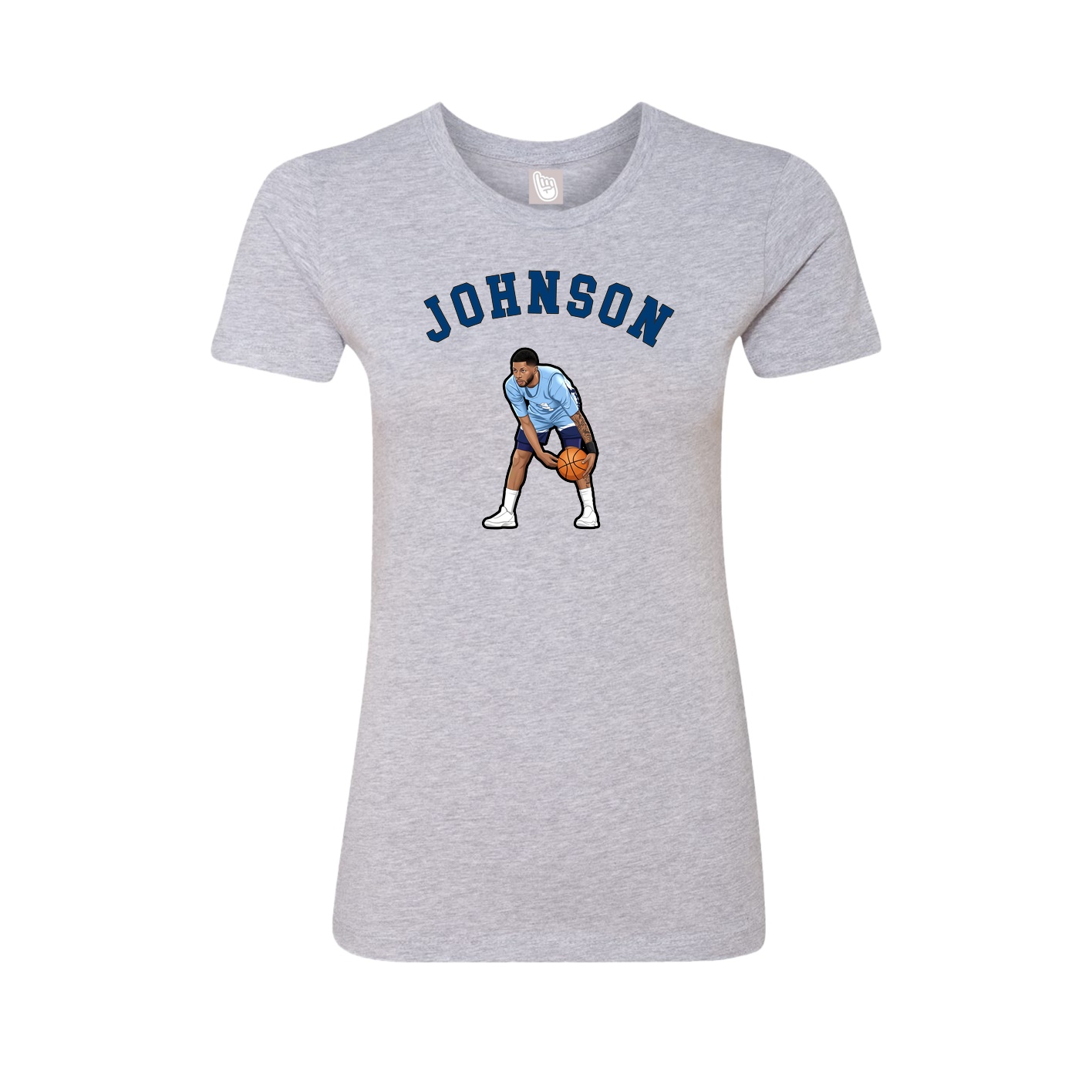 Fitted Women's Tee — Shirsey Arch in Grey