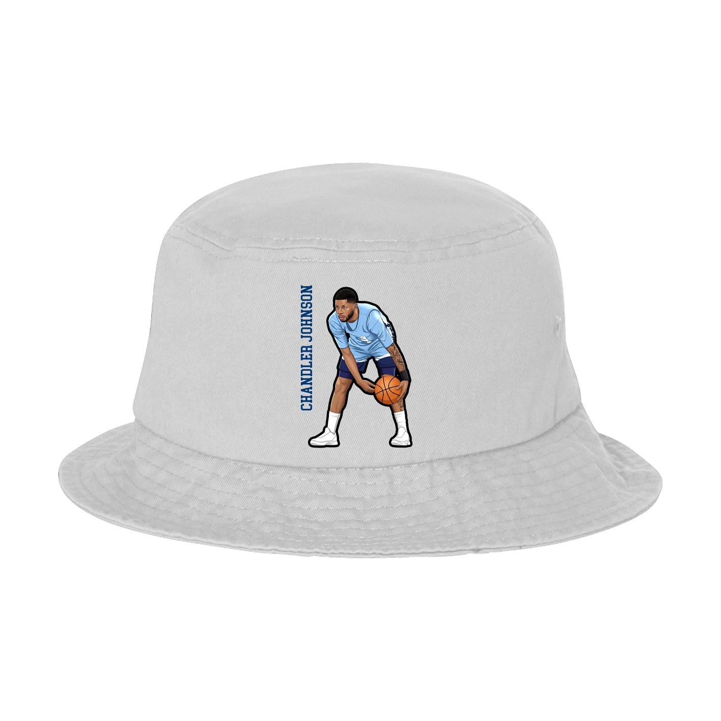 Bucket Cap — Name Vertical in White