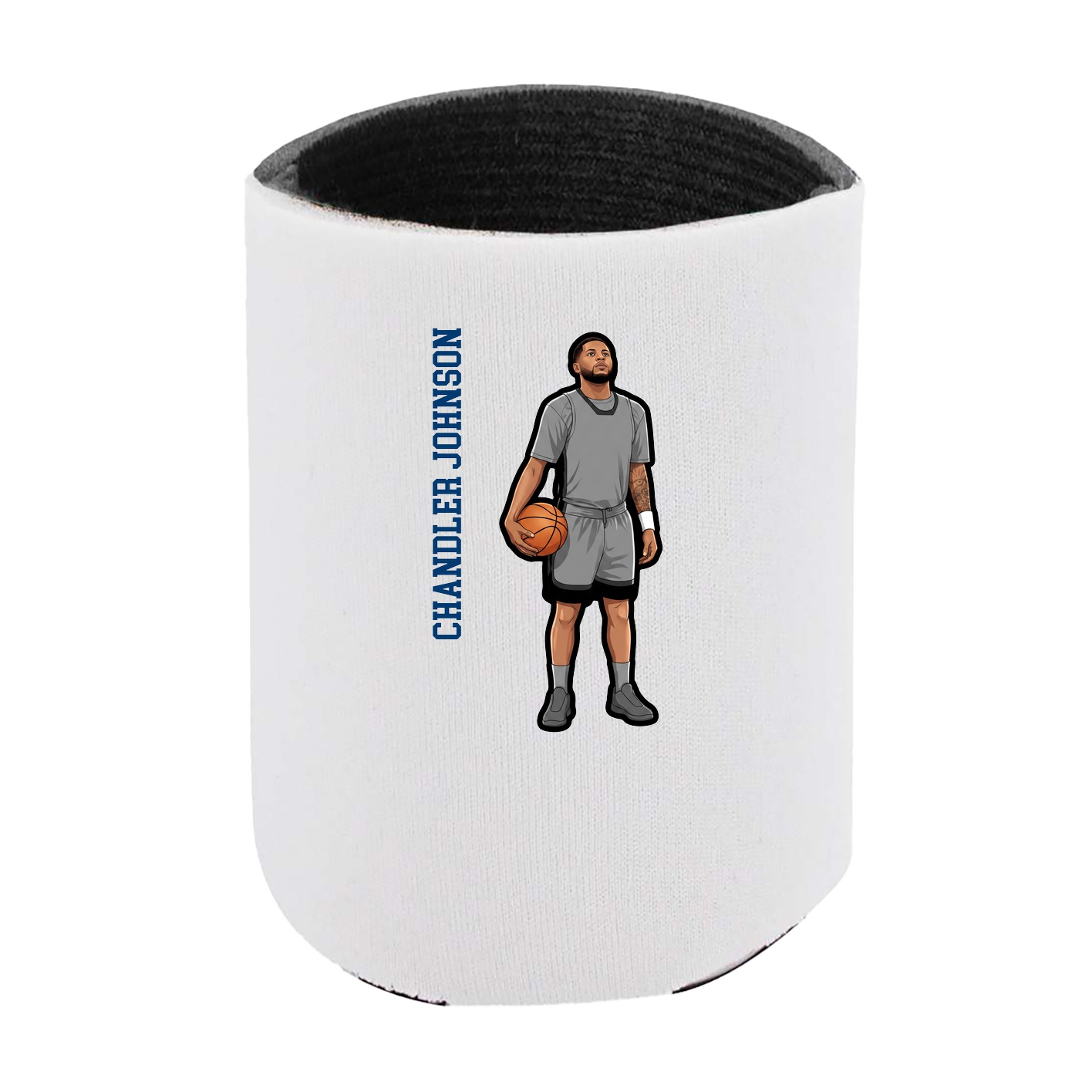 Can Holder — Name Vertical in White