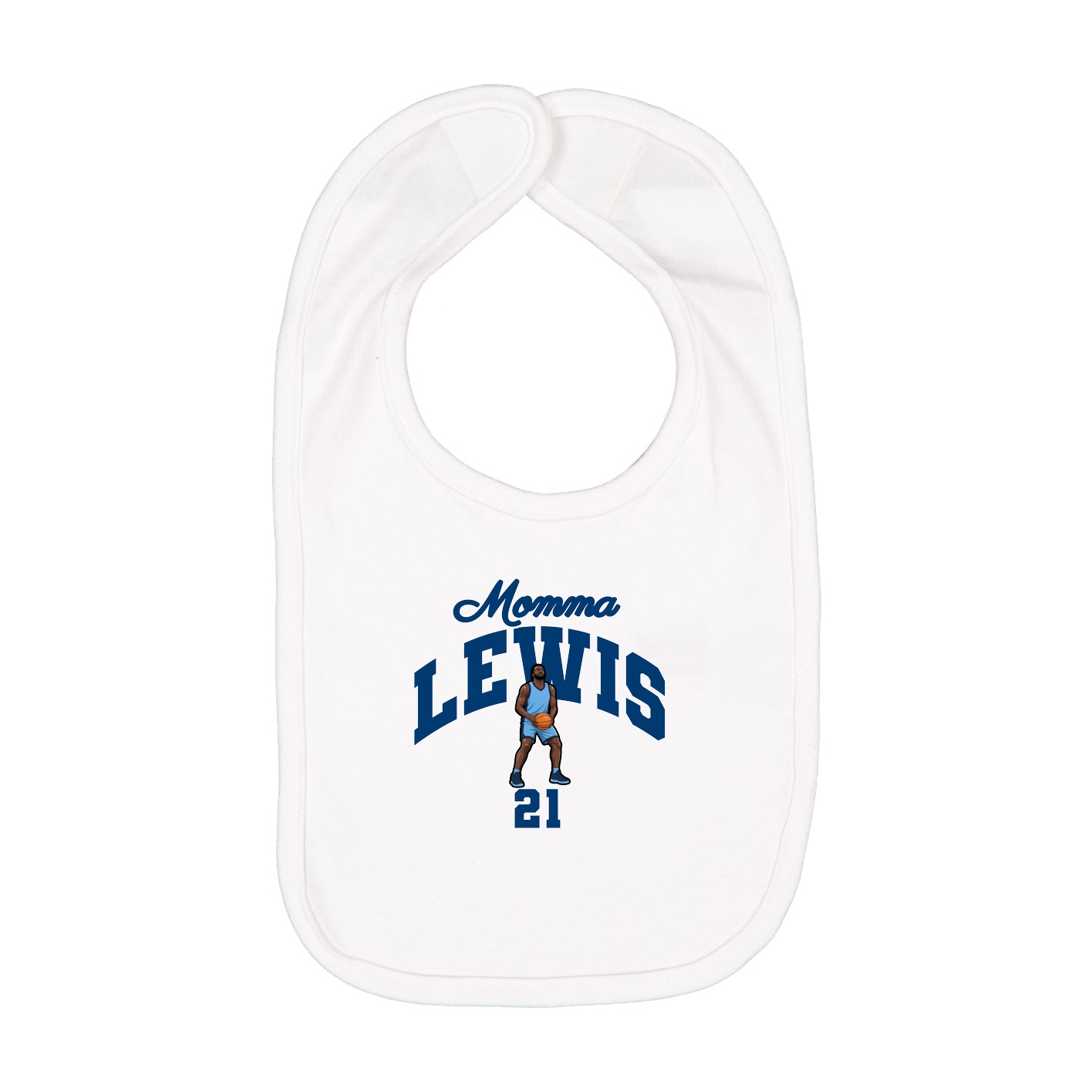 Infant Bib — Mothers Day Arch in White