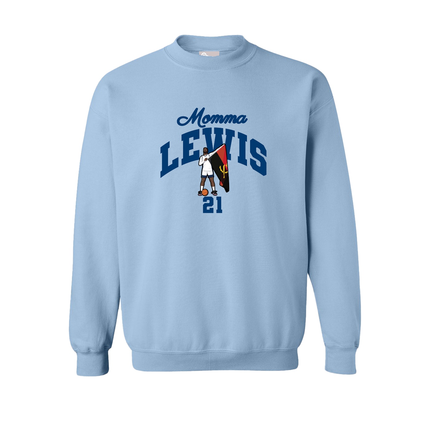 Fleece Crew — Mothers Day Arch in Light Blue