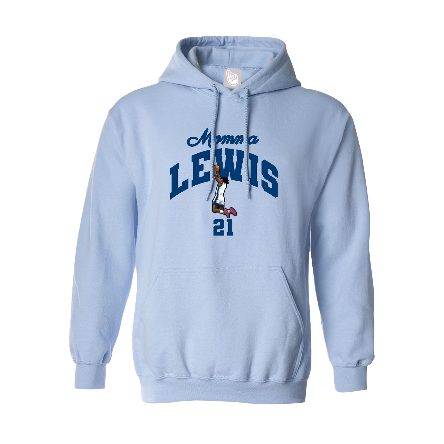 Hoodie — Mothers Day Arch in Light Blue
