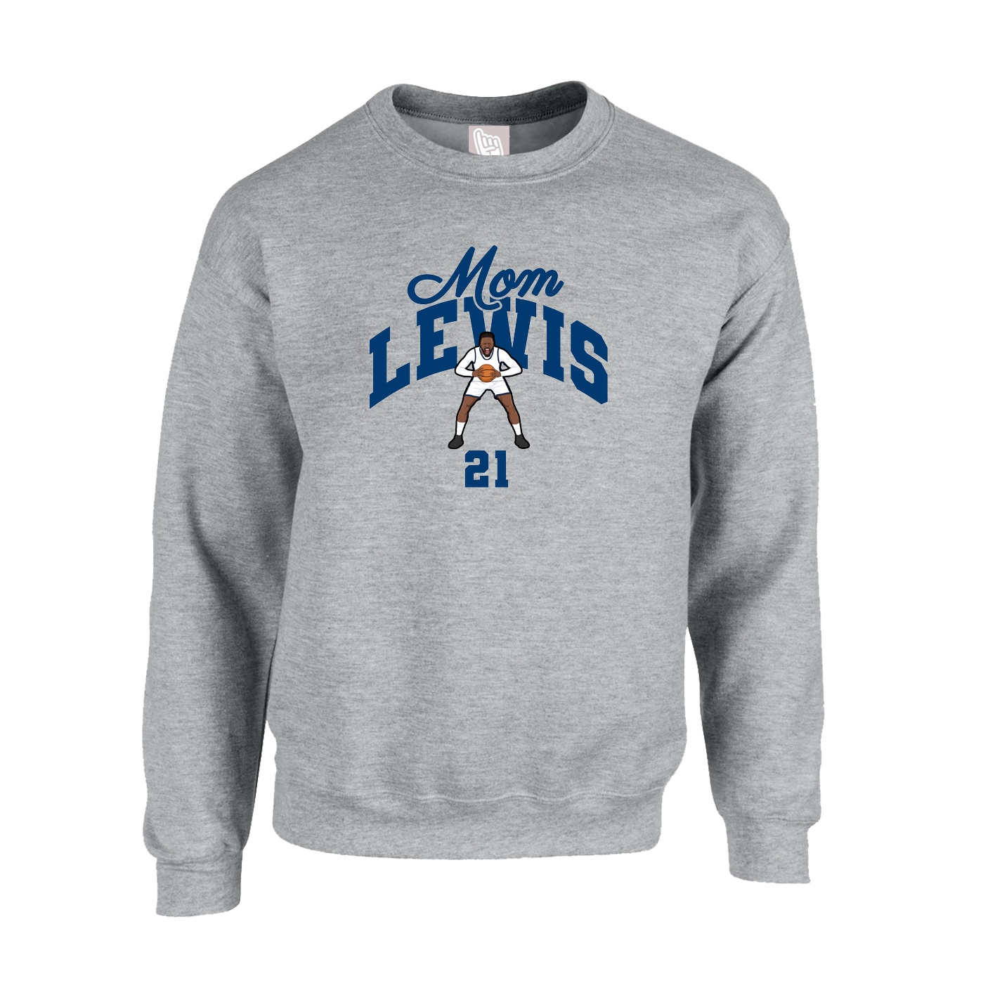 Fleece Crew — Mothers Day Arch in Grey