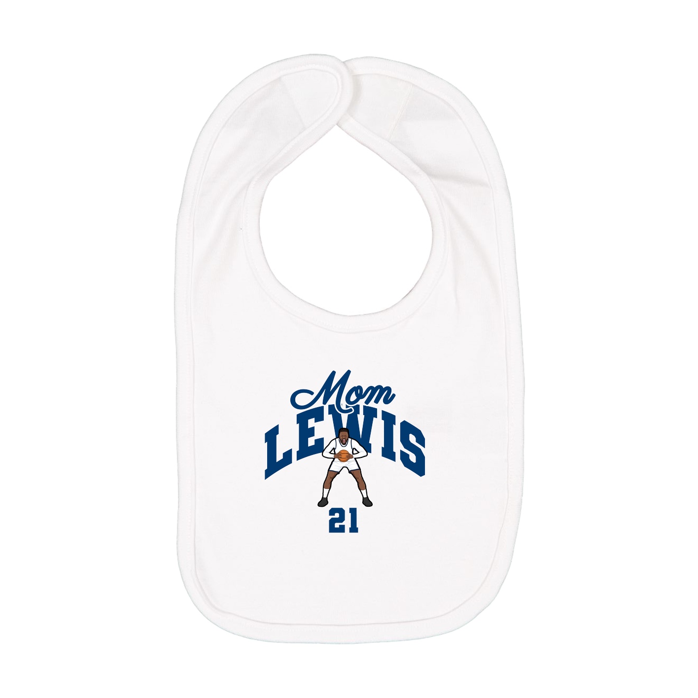 Infant Bib — Mothers Day Arch in White