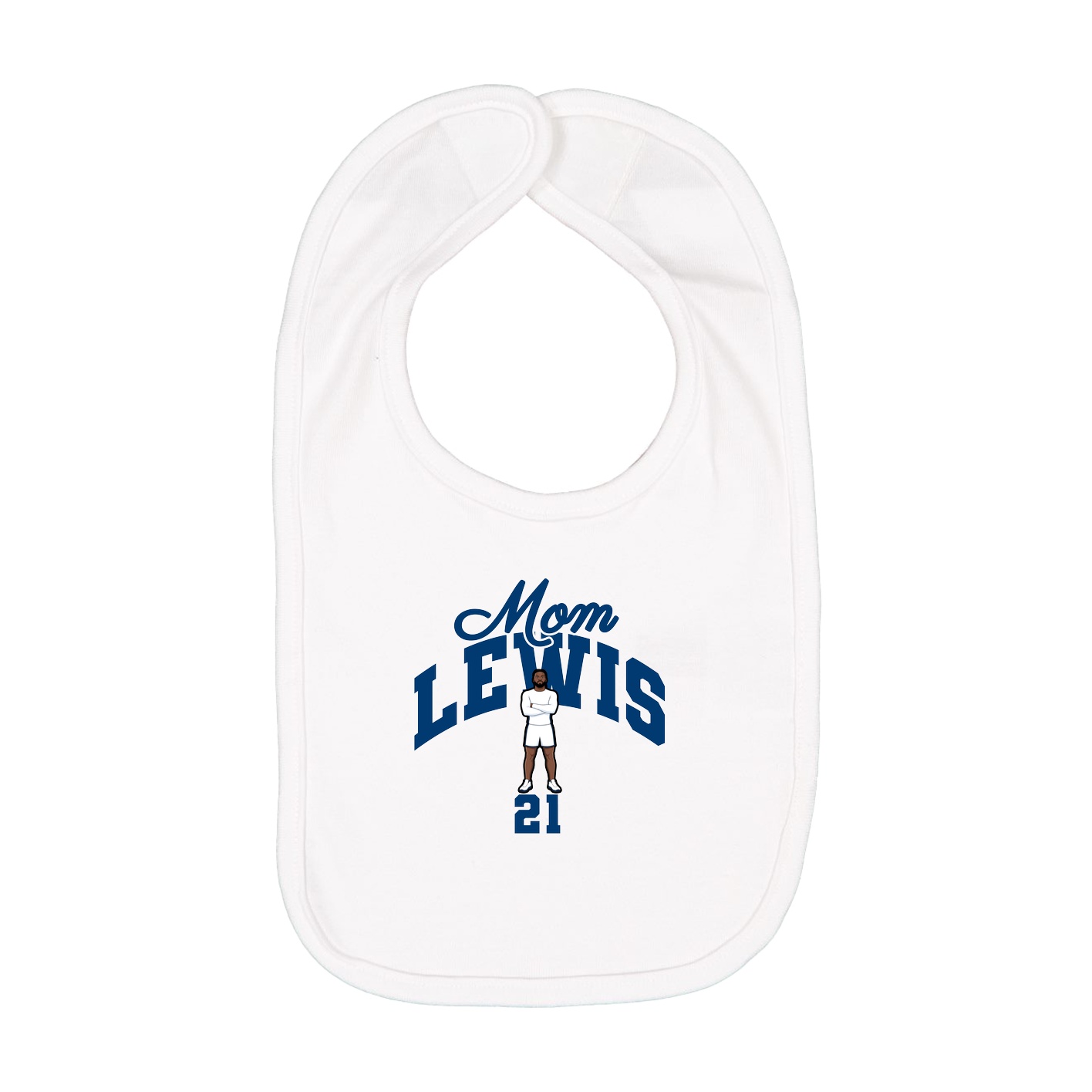 Infant Bib — Mothers Day Arch in White