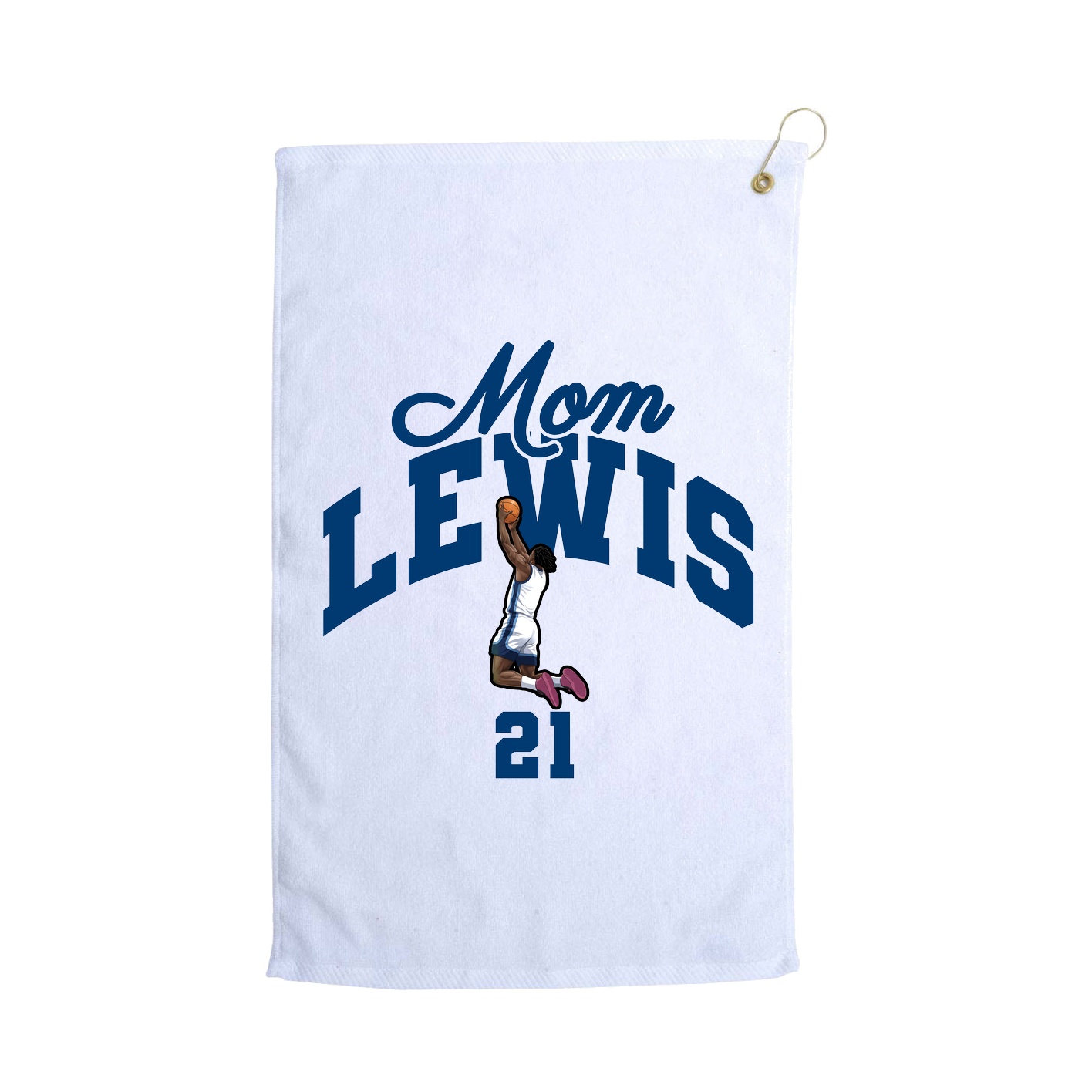 Golf Towel — Mothers Day Arch in White