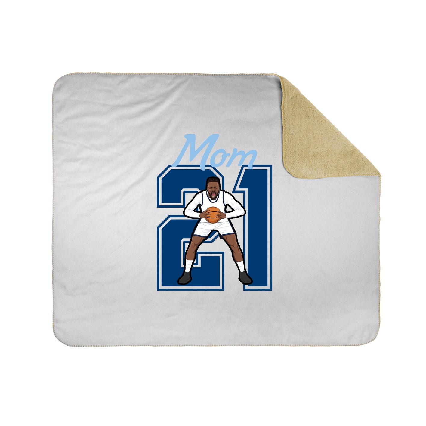 Throw Blanket — Mothers Day Shirsey in White