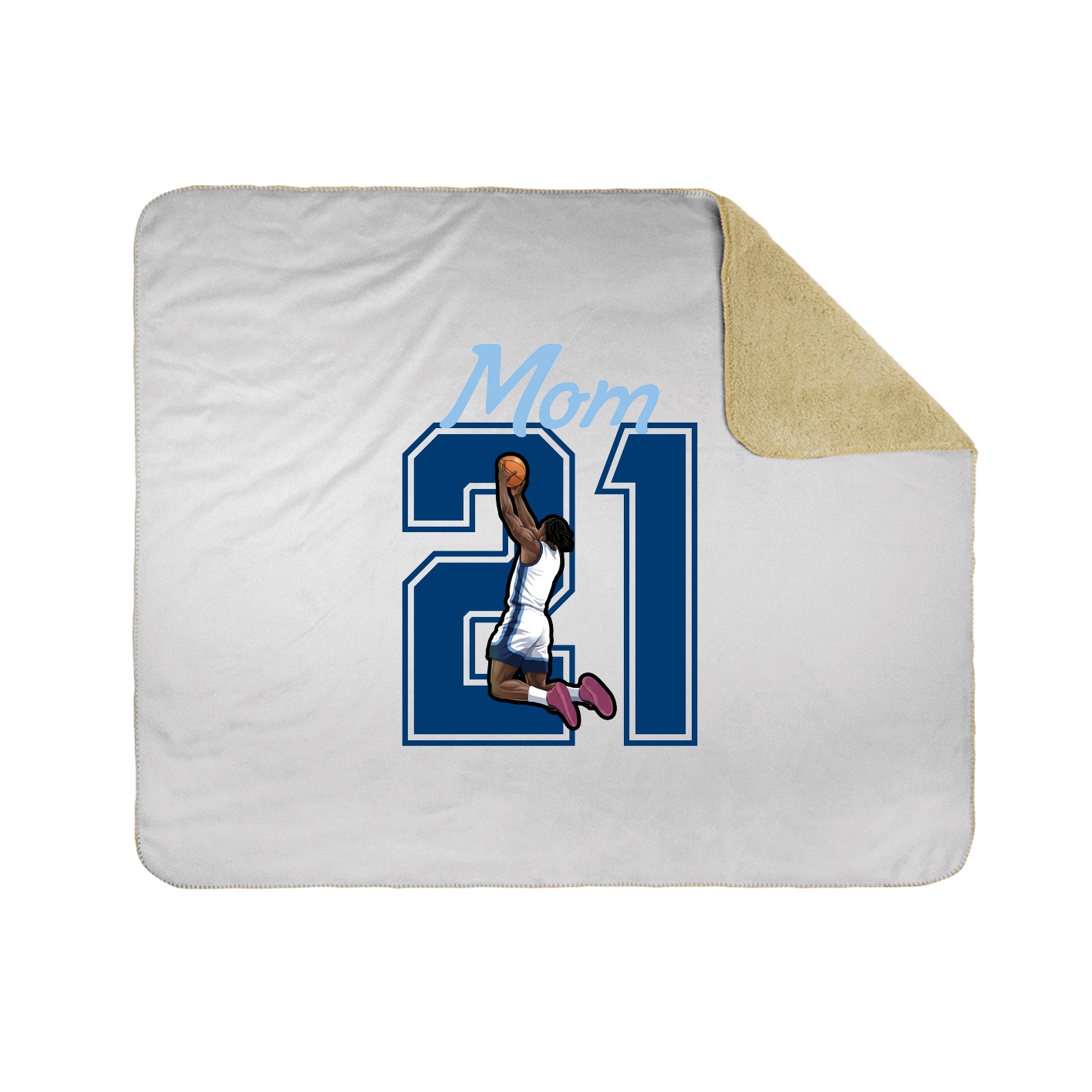 Throw Blanket — Mothers Day Shirsey in White