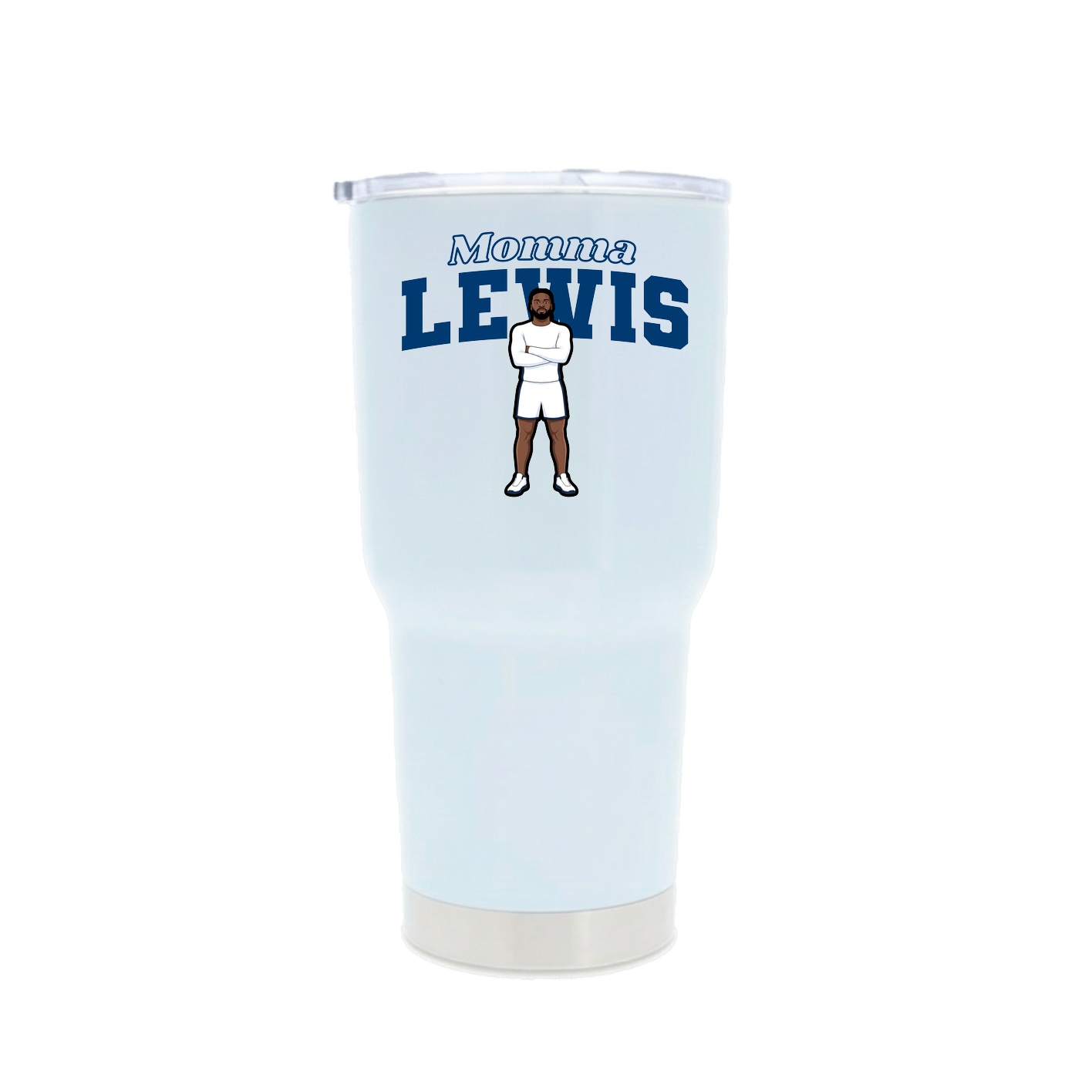 30oz Stainless Steel Tumbler — Mothers Day Block in White