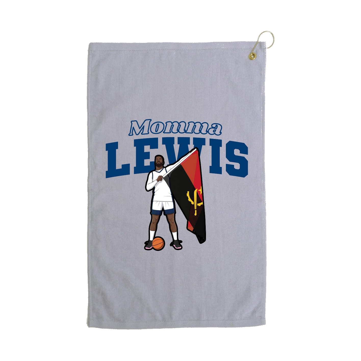 Golf Towel — Mothers Day Block in Grey
