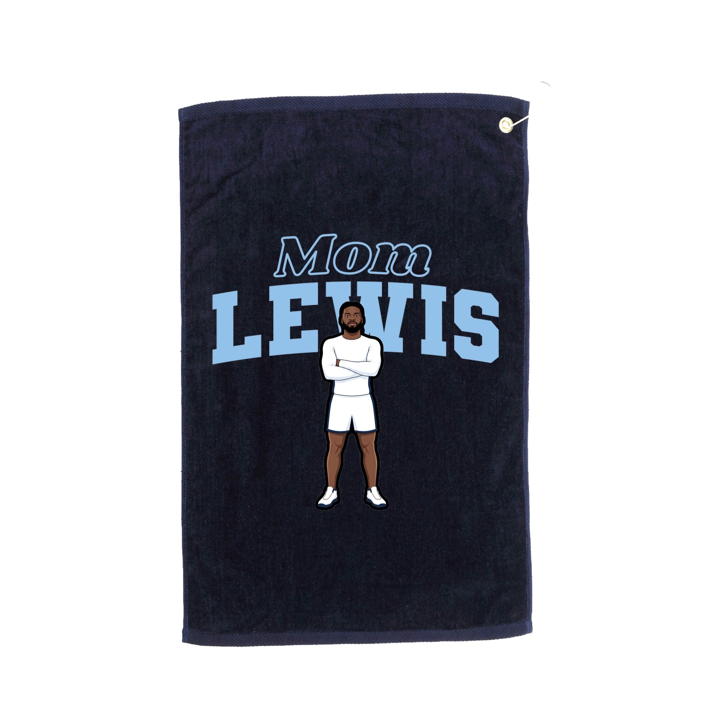 Golf Towel — Mothers Day Block in Navy