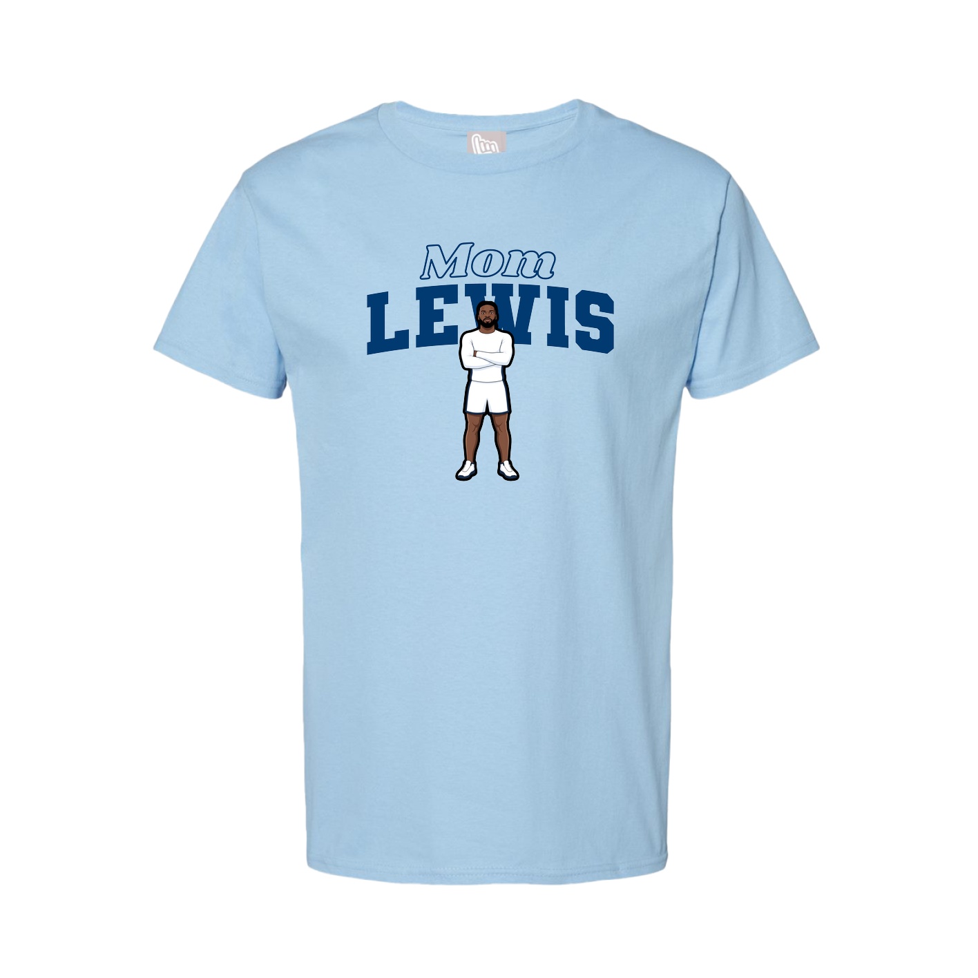 Youth Tee — Mothers Day Block in Light Blue