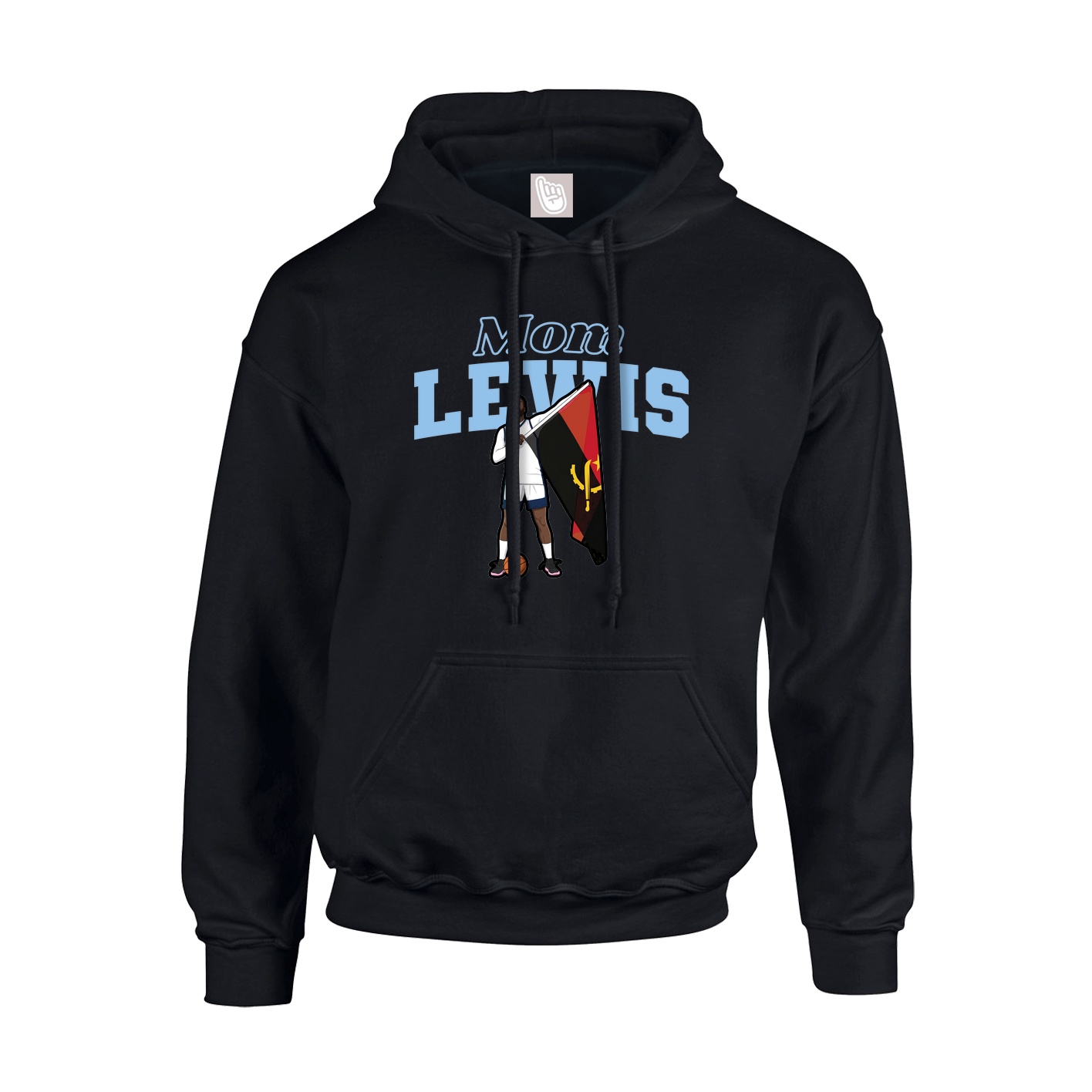 Youth Hoodie — Mothers Day Block in Black