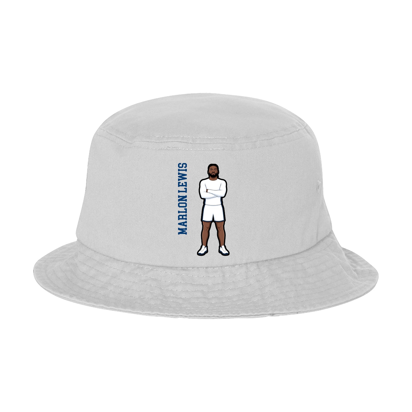 Bucket Cap — Name Vertical in White