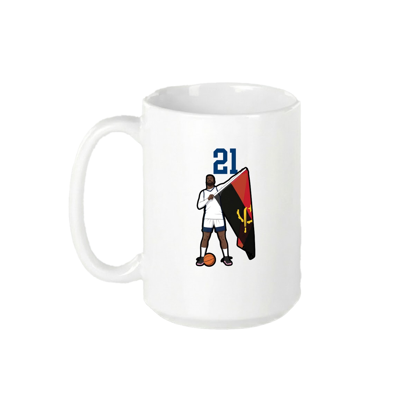 15oz Coffee Mug — Number Top in White