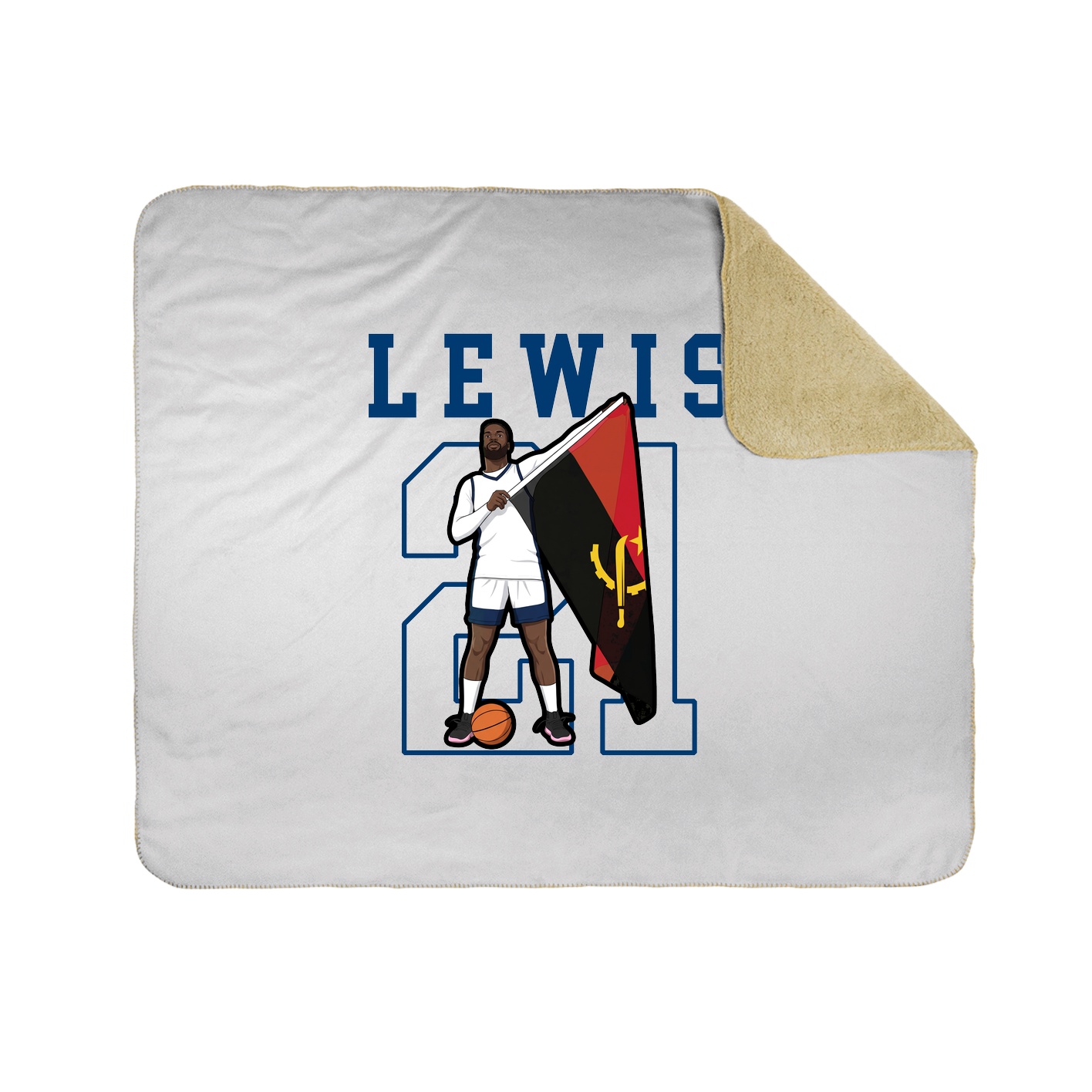 Throw Blanket — Shirsey in White