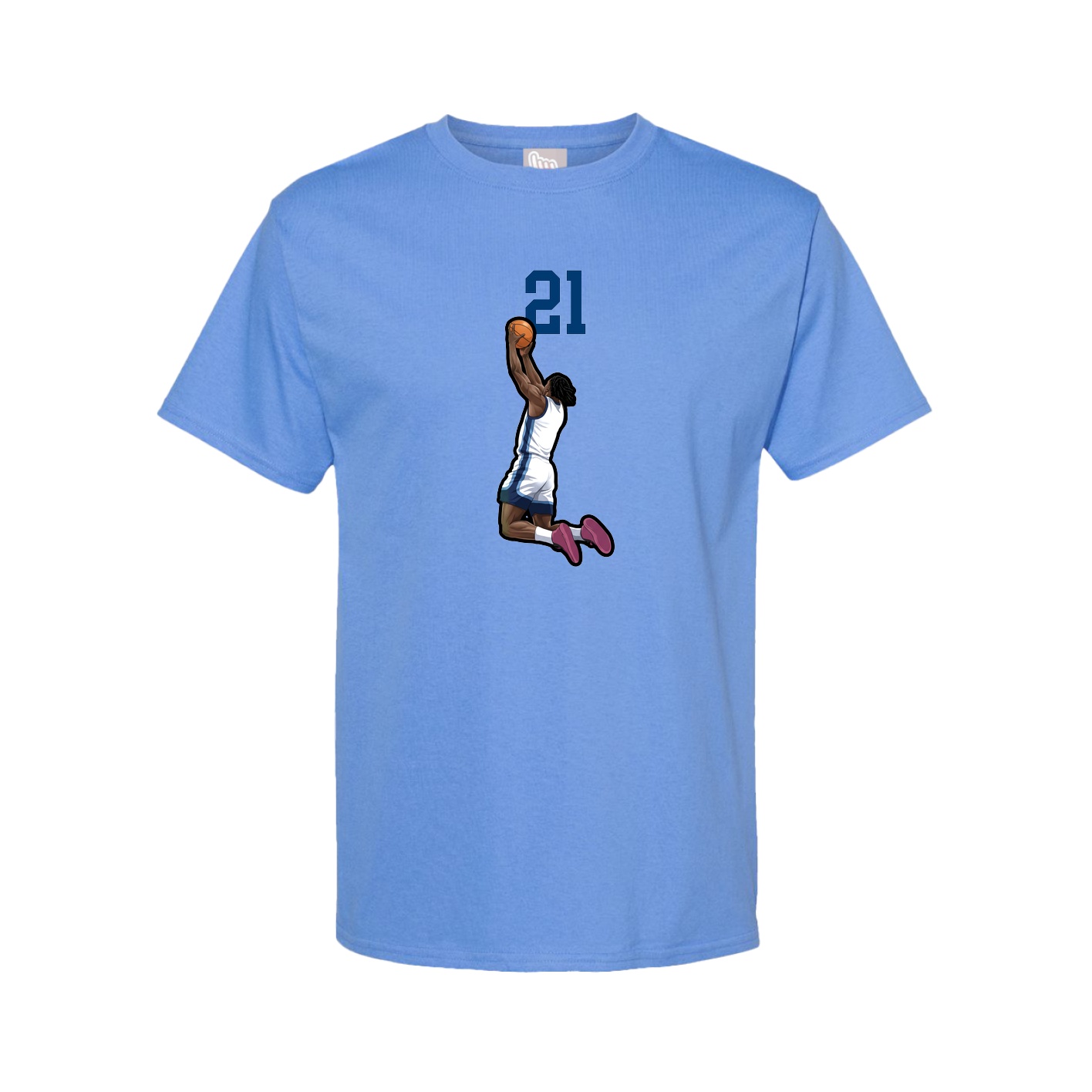 Tee — Number Top in Powder Blue