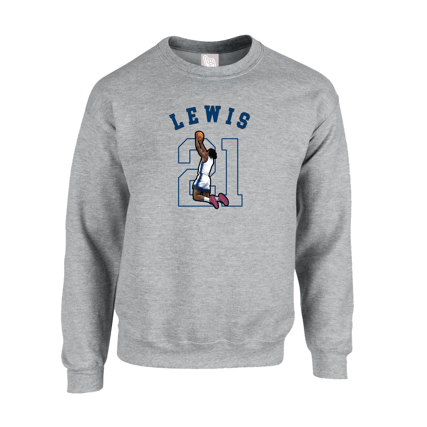 Fleece Crew — Shirsey Arch in Grey