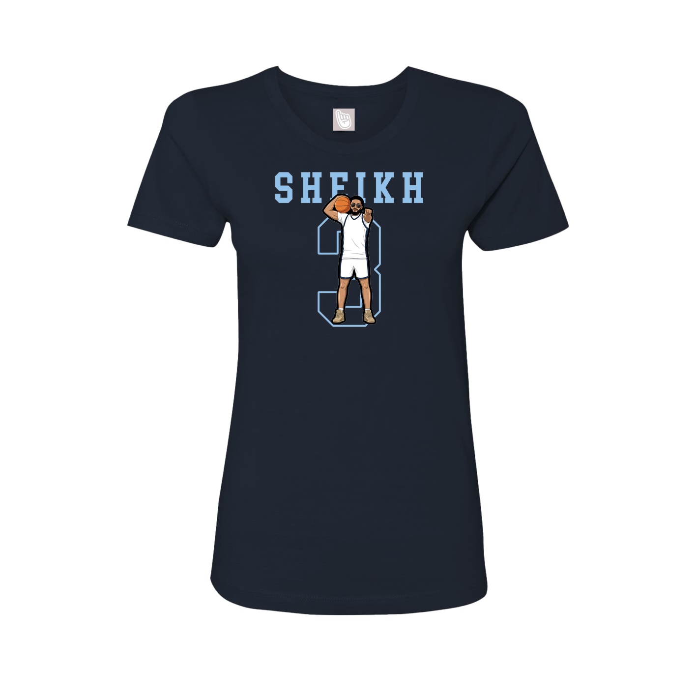 Fitted Women's Tee — Shirsey in Navy