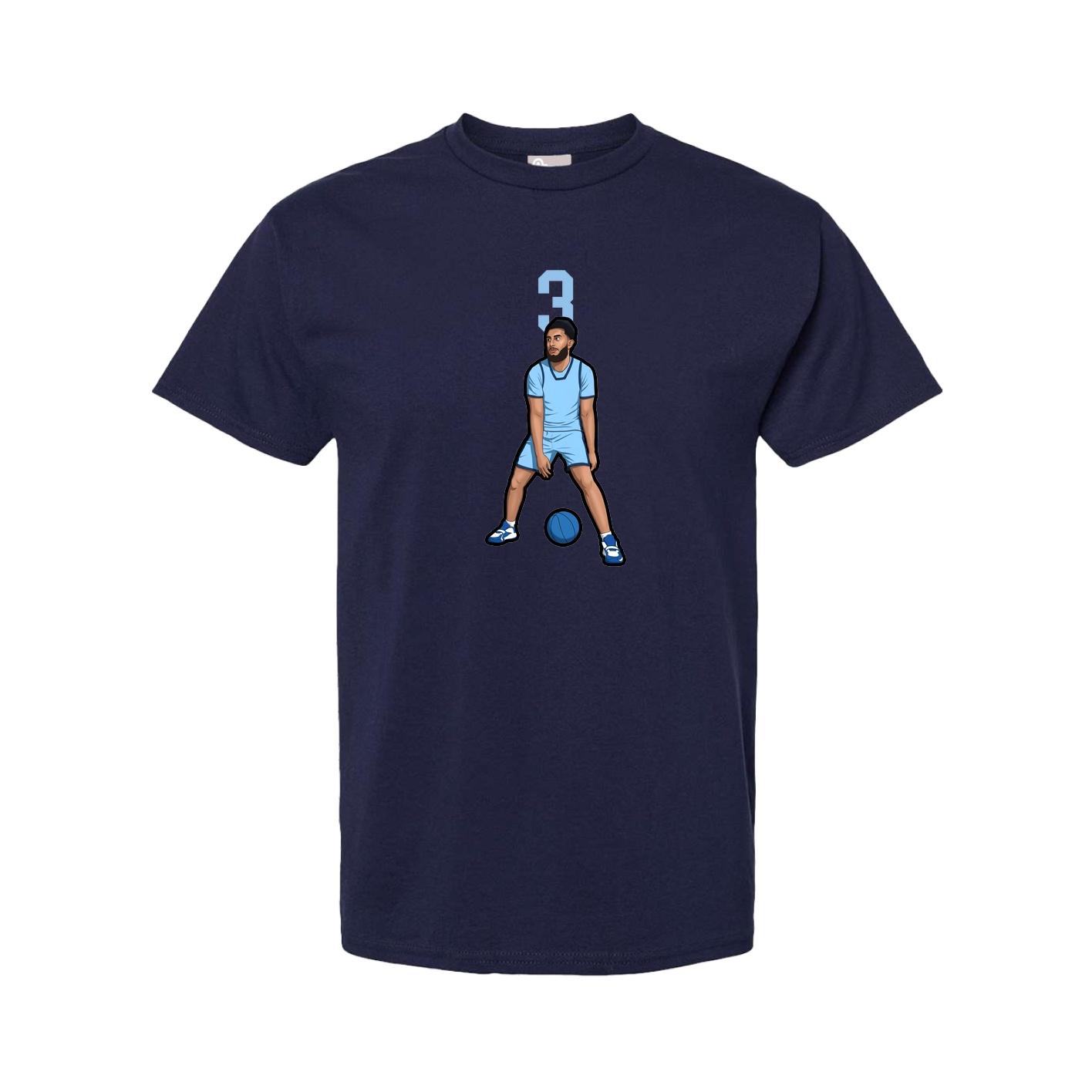 Youth Tee — Number Top in Navy