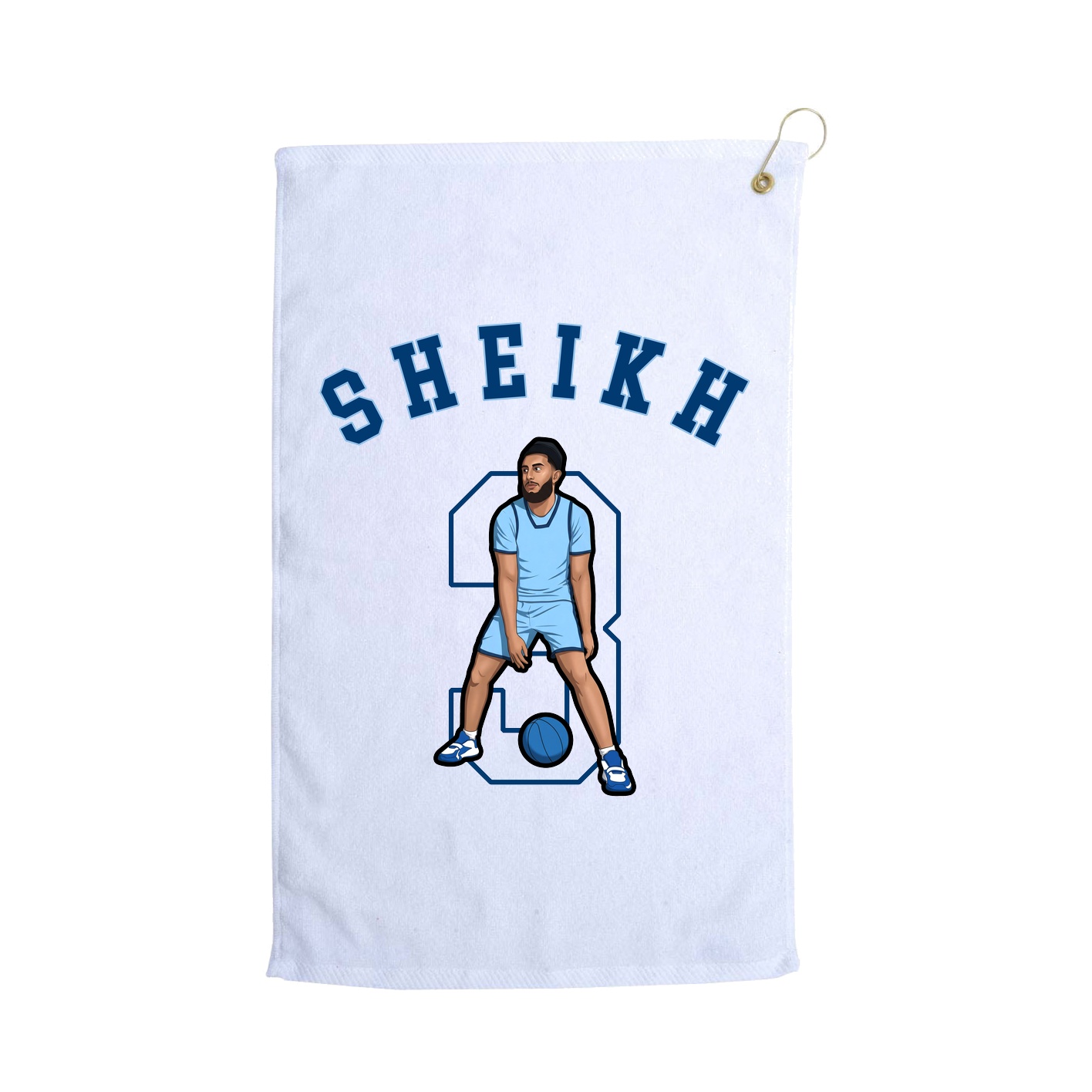 Golf Towel — Shirsey Arch in White