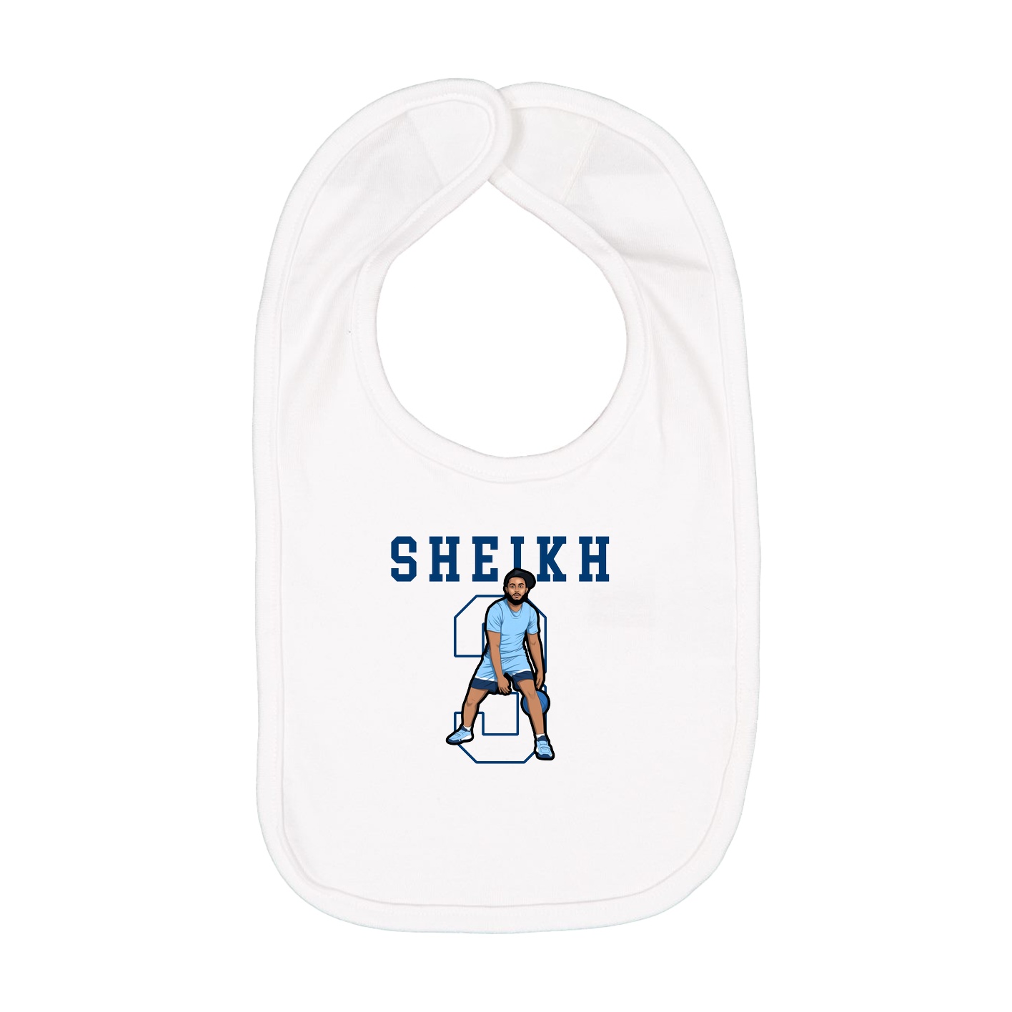 Infant Bib — Shirsey in White