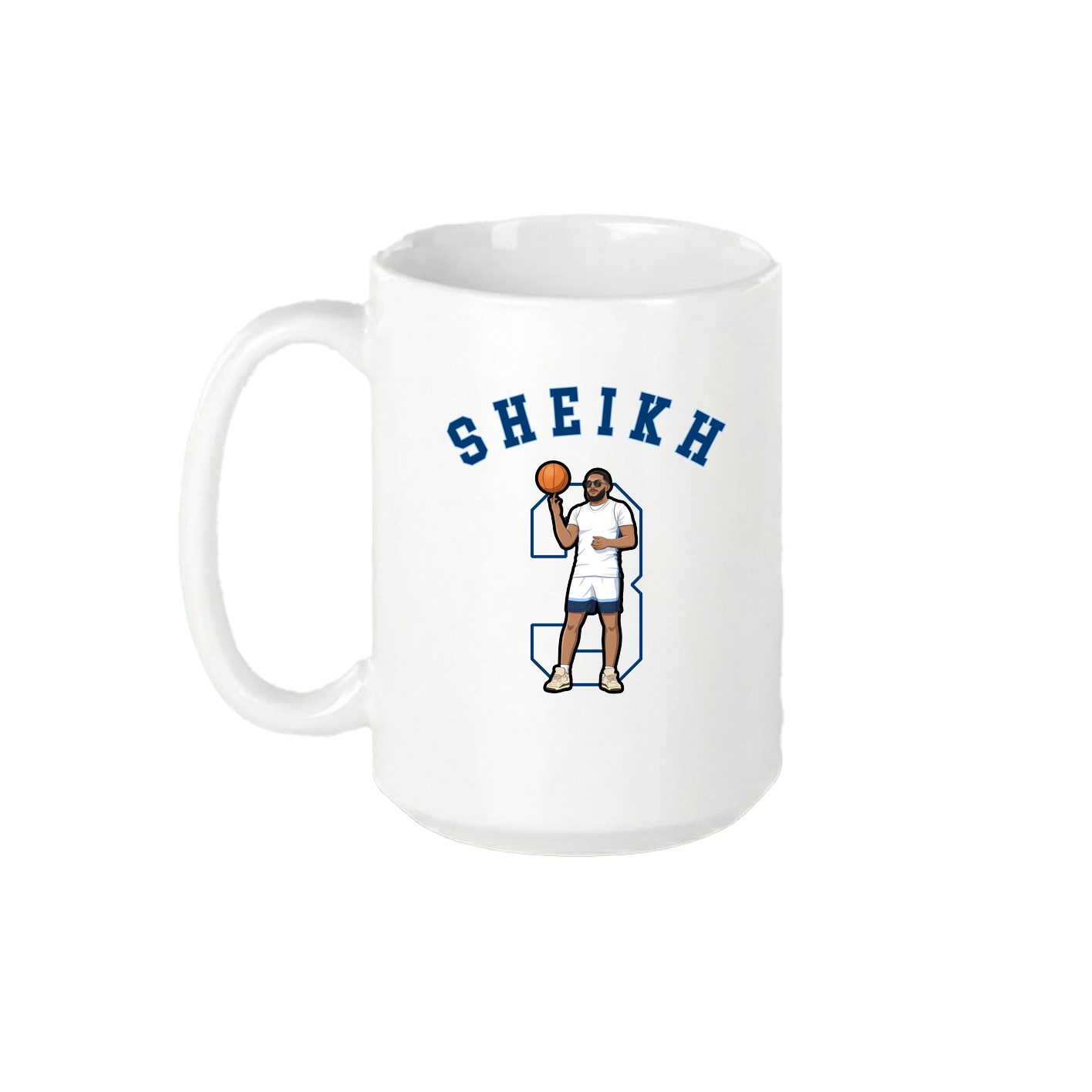15oz Coffee Mug — Shirsey Arch in White