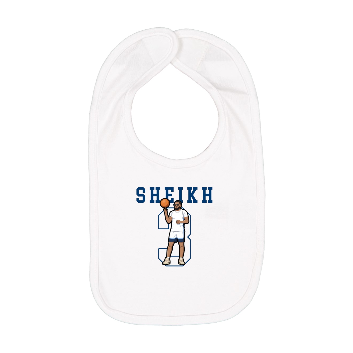Infant Bib — Shirsey in White