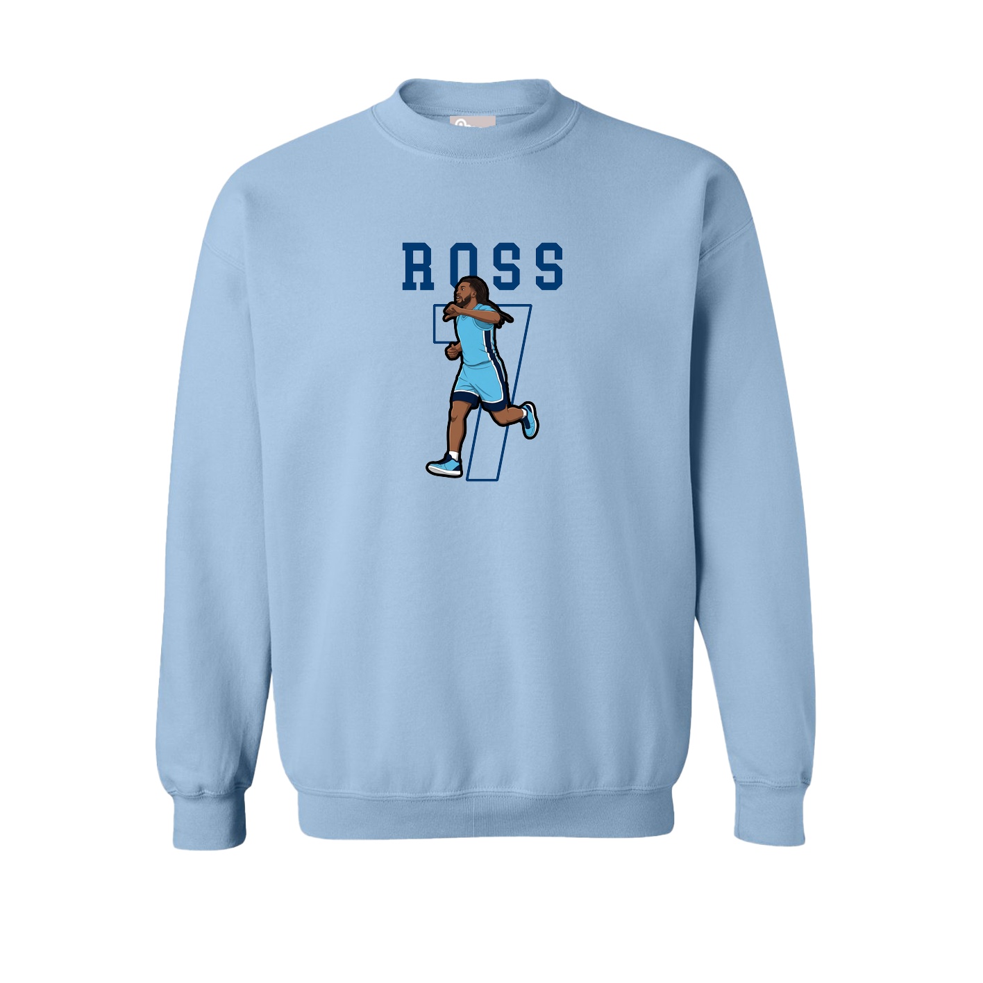 Fleece Crew — Shirsey in Light Blue