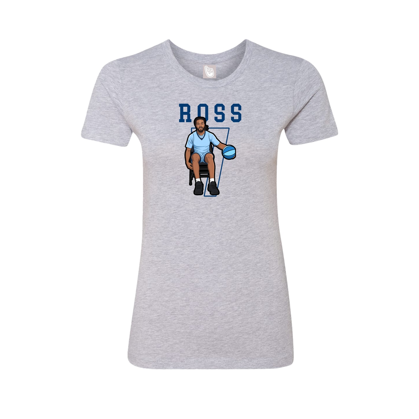 Fitted Women's Tee — Shirsey in Grey