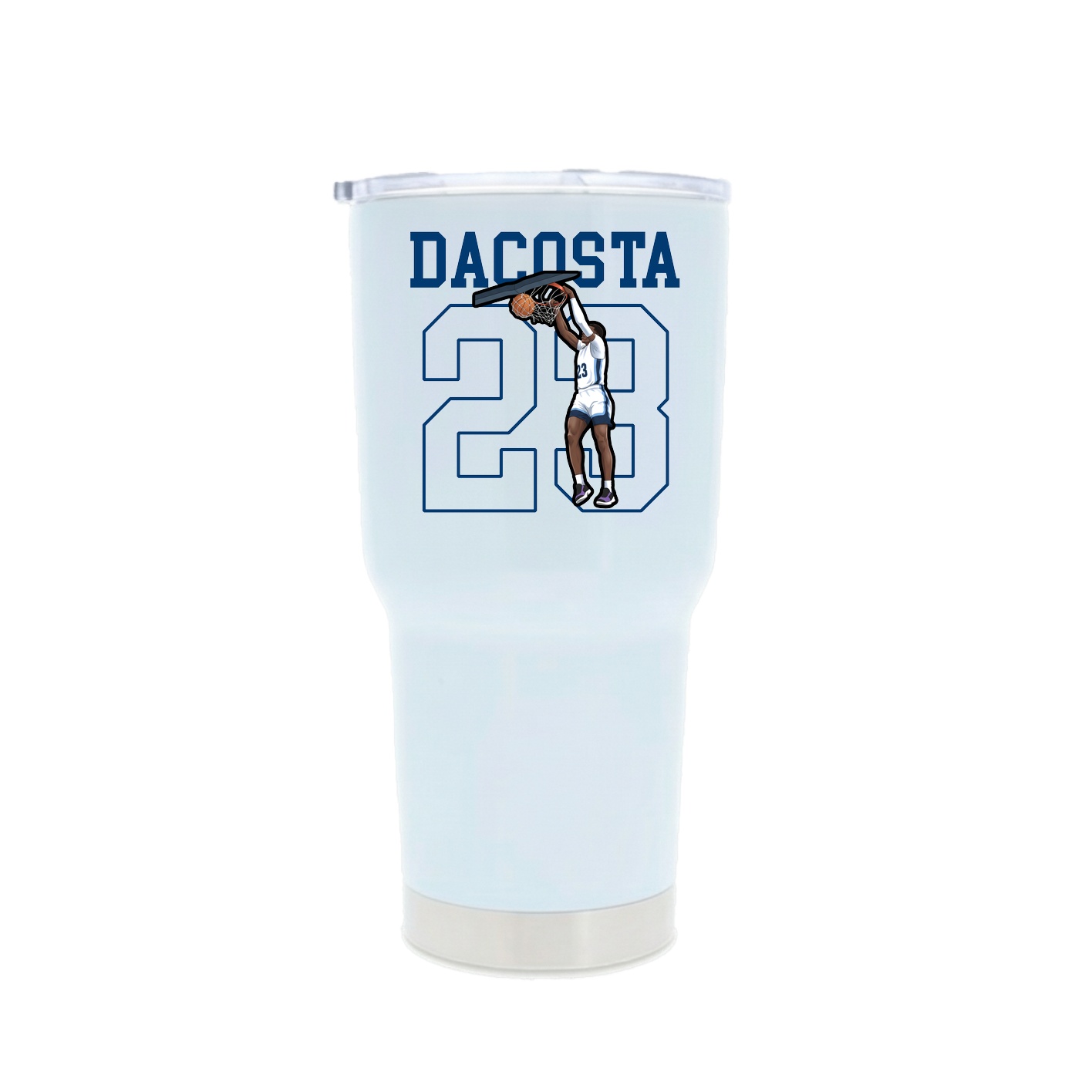 30oz Stainless Steel Tumbler — Shirsey in White