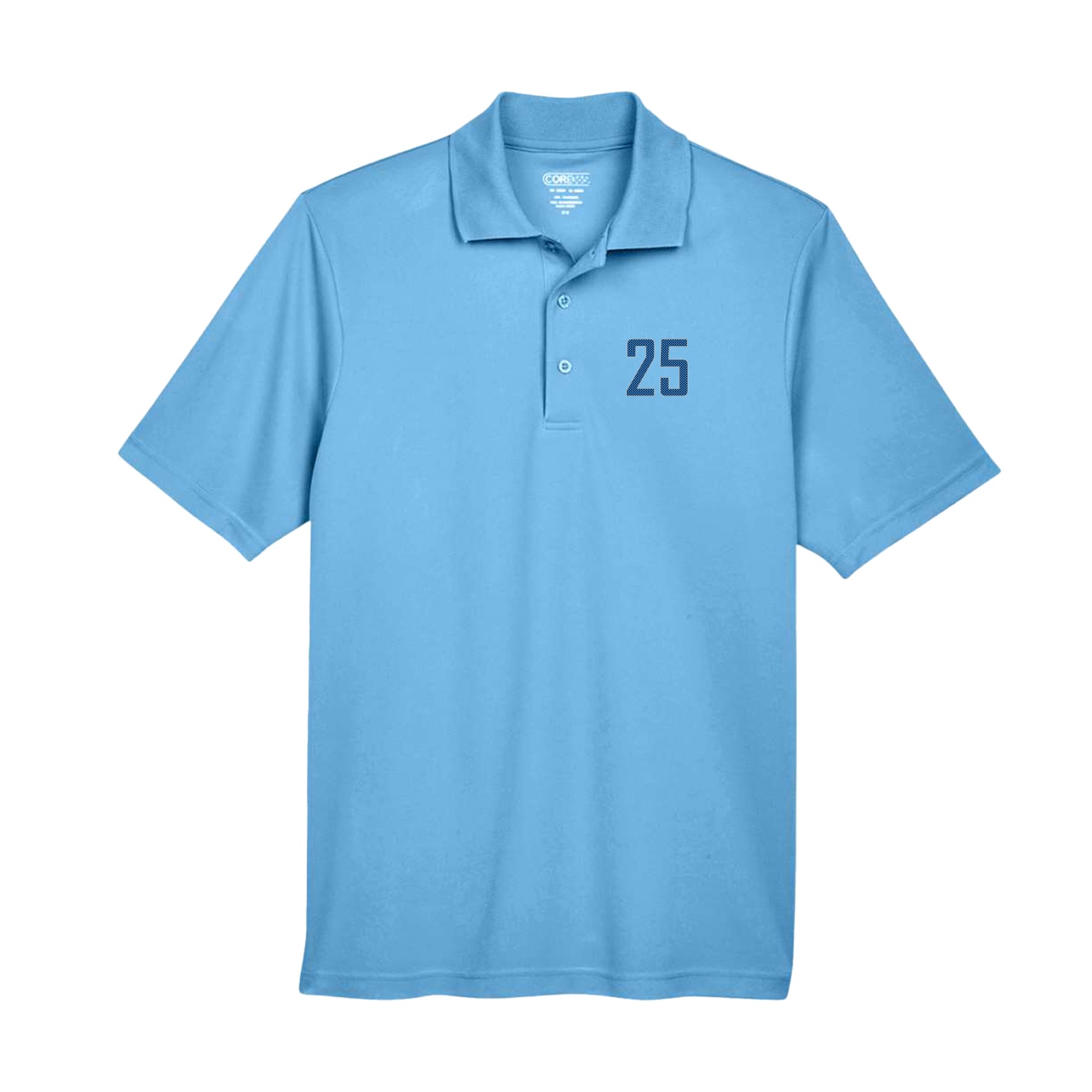 Performance Polo — Front Shirsy in Powder Blue