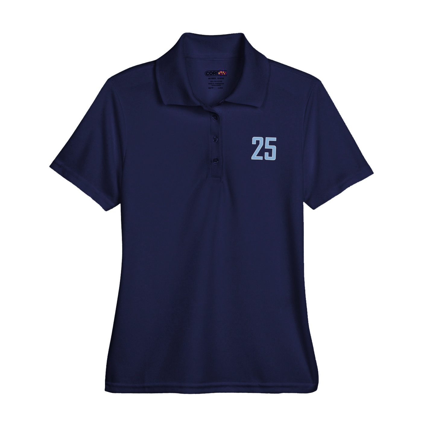 Womens Performance Polo — Front Shirsy in Navy