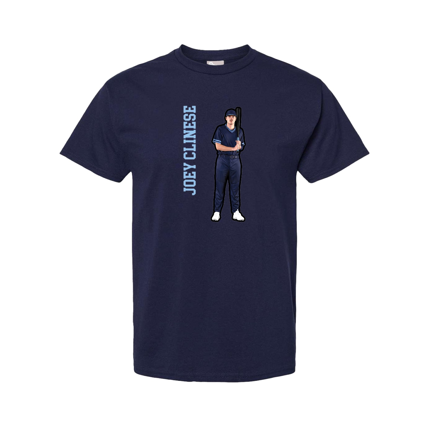 Youth Tee — Name Vertical in Navy
