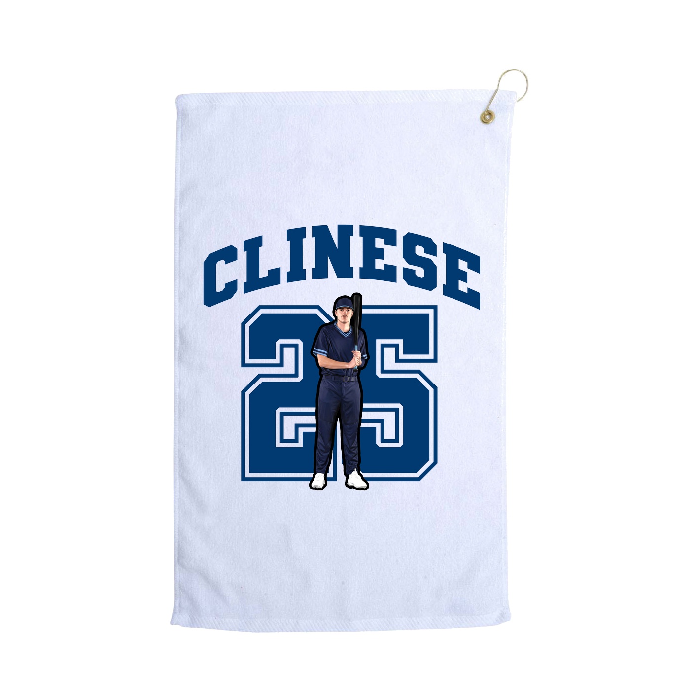 Golf Towel — Number in White