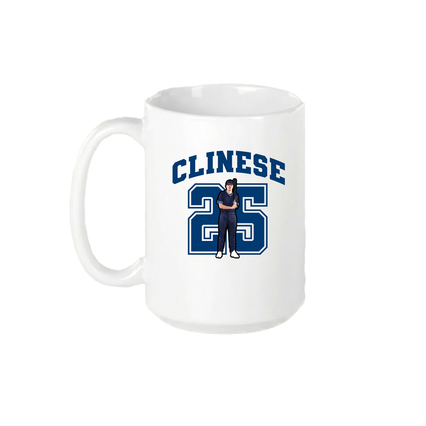 15oz Coffee Mug — Number in White