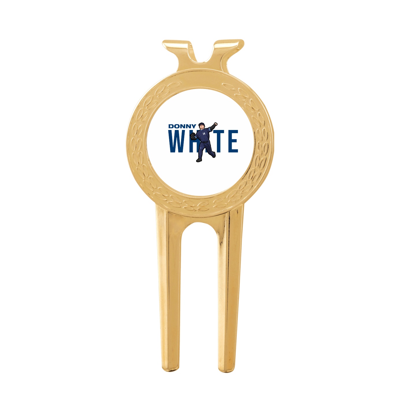 Divot Tool with Ball Marker — Player Name in Classic