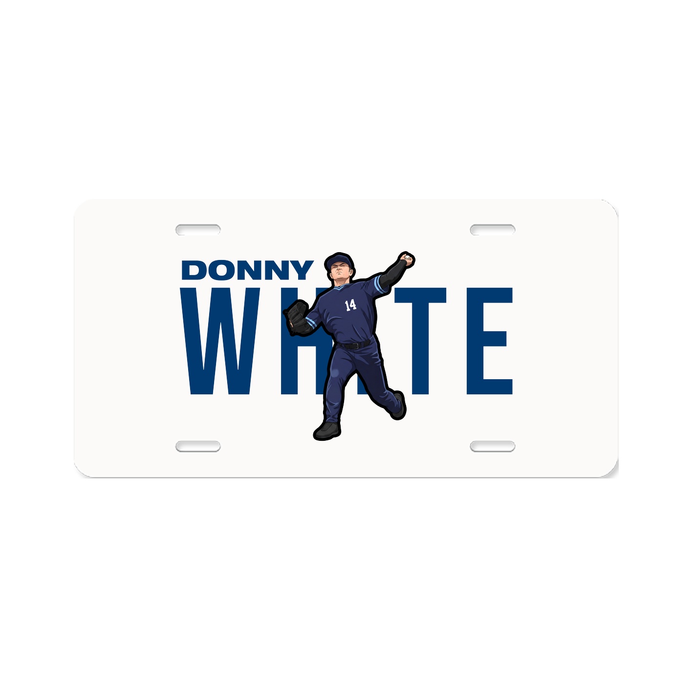 License Plate — Player Name in Classic