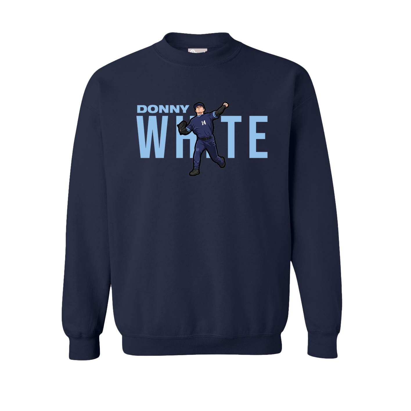 Fleece Crew — Player Name in Navy