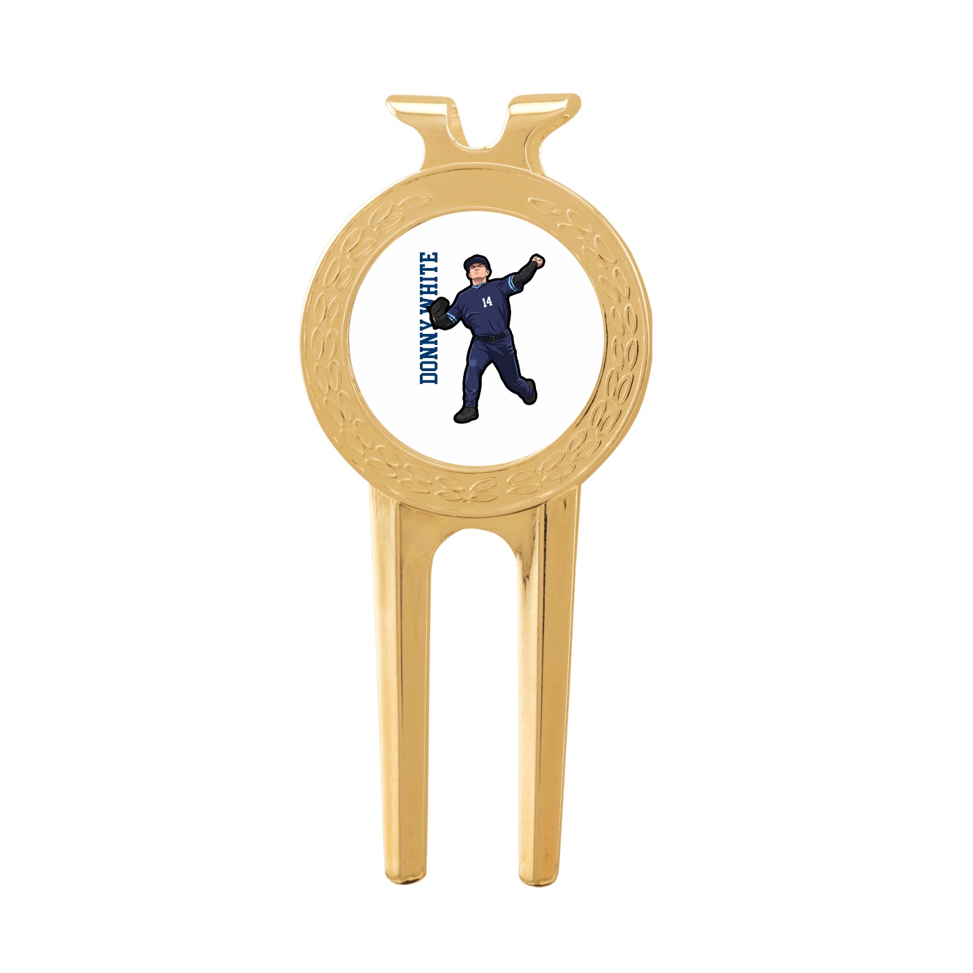 Divot Tool with Ball Marker — Name Vertical in Classic