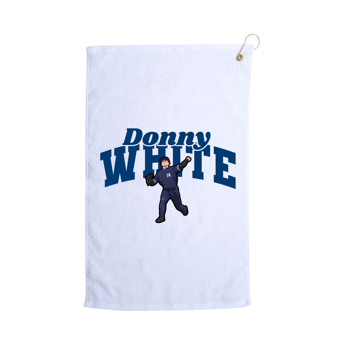 Golf Towel — Signature Arch in White