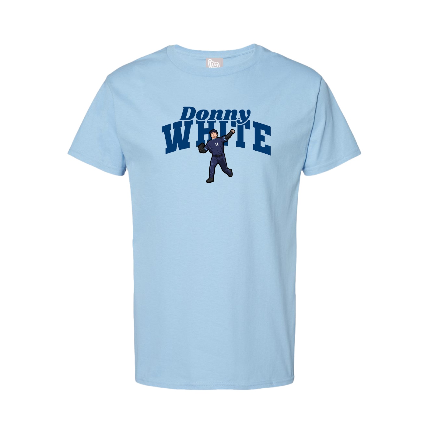 Youth Tee — Signature Arch in Light Blue