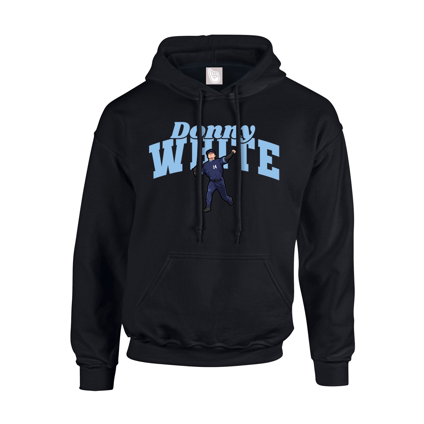 Youth Hoodie — Signature Arch in Black