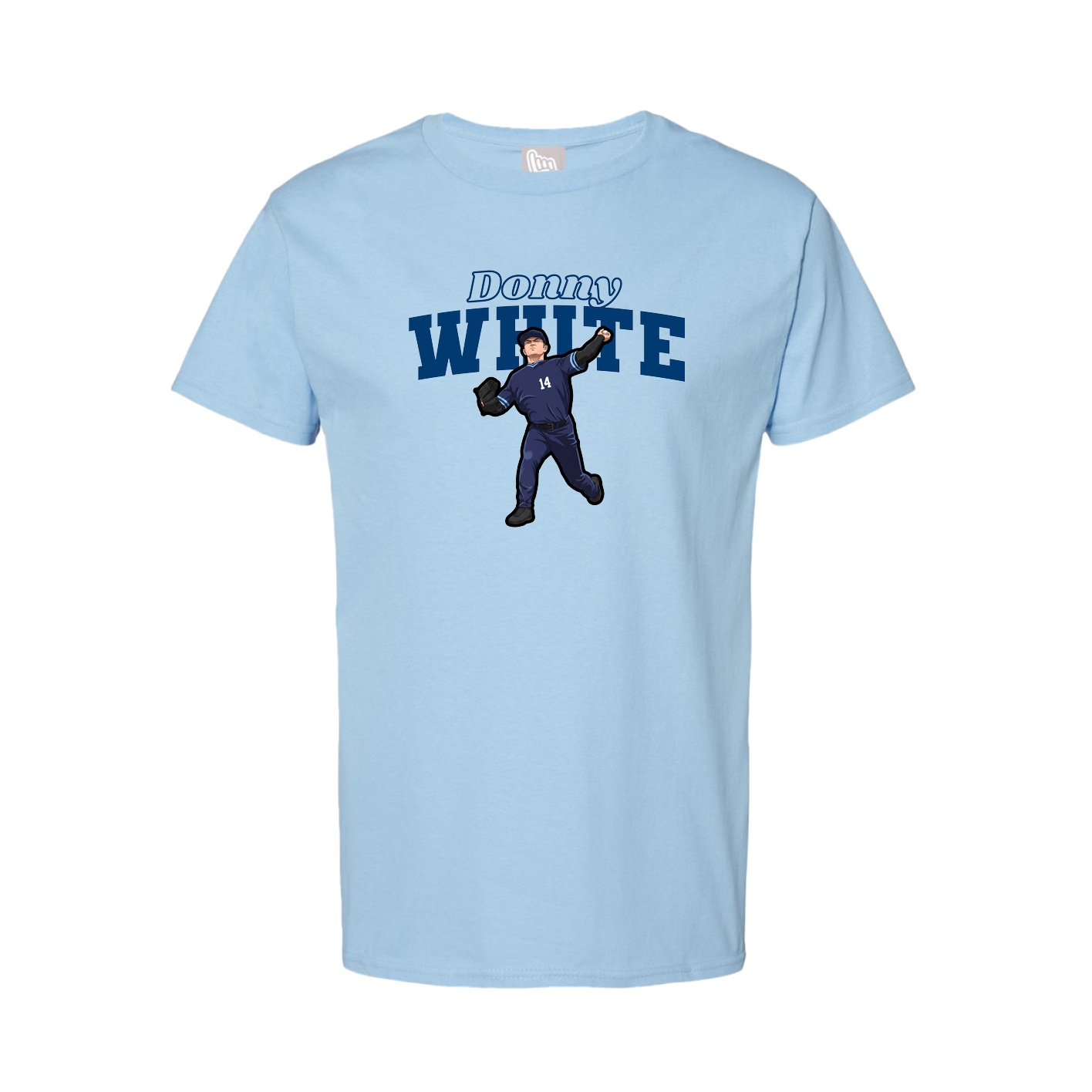 Tee — Name Arch in Light Blue