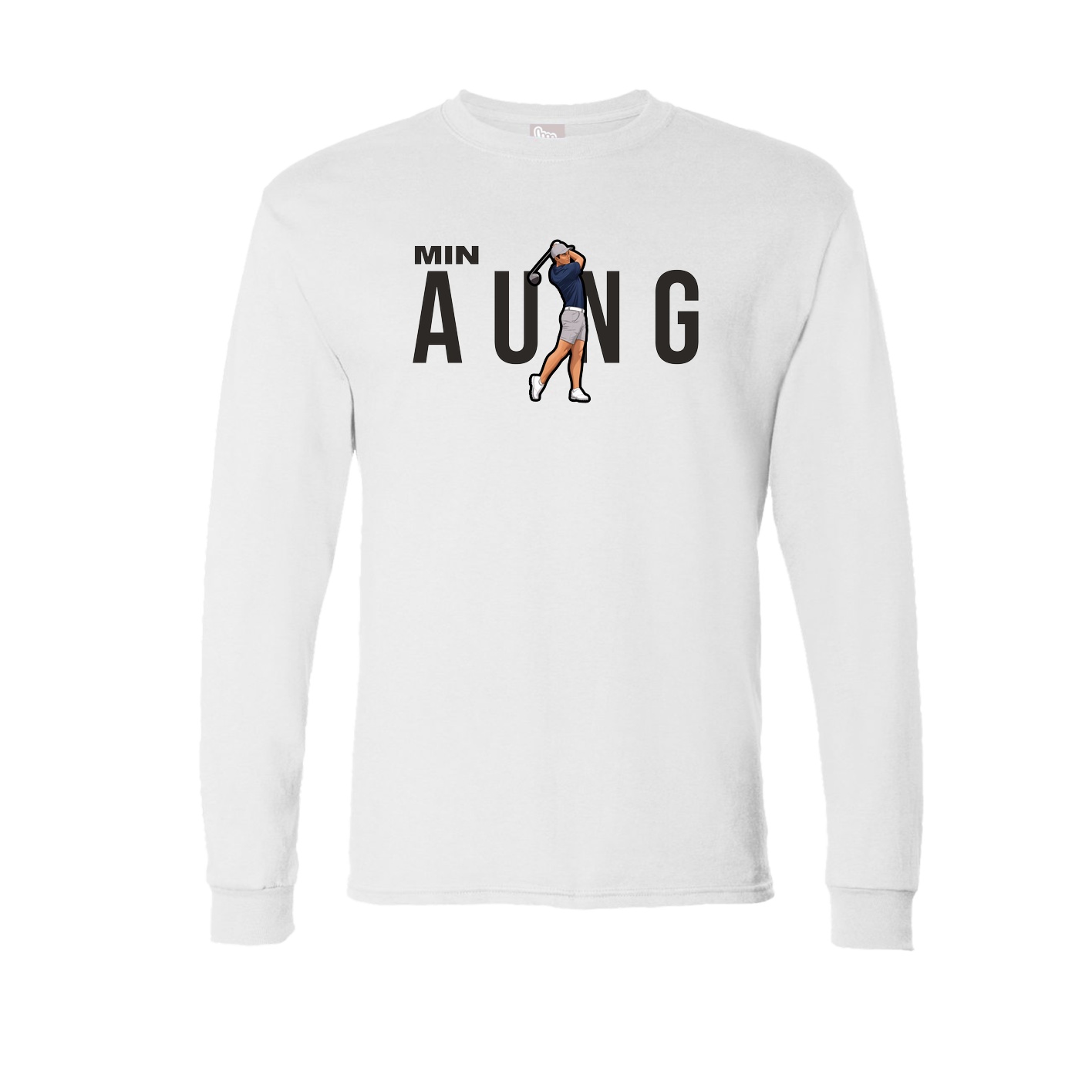 Long Sleeve Tee — Player Name in White