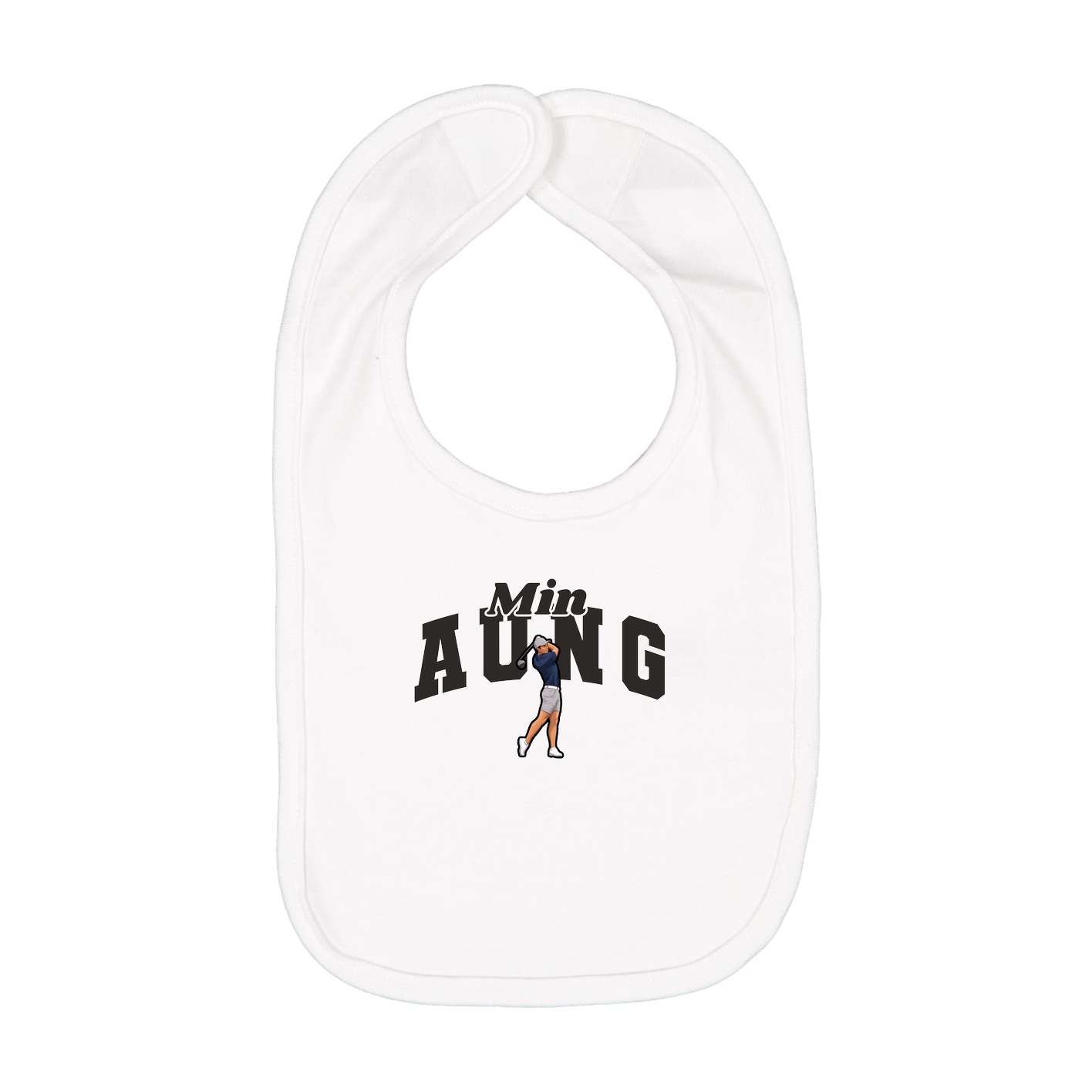 Infant Bib — Signature Arch in White