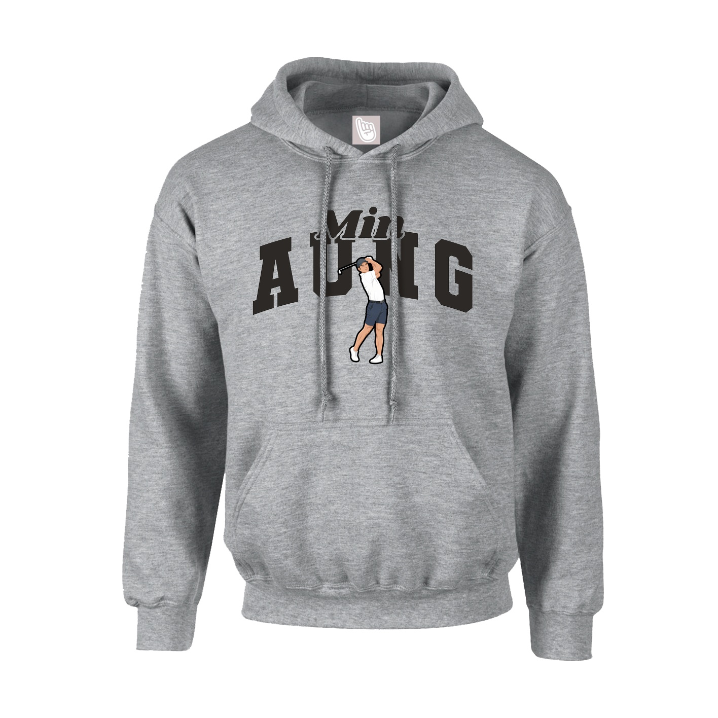 Youth Hoodie — Signature Arch in Grey