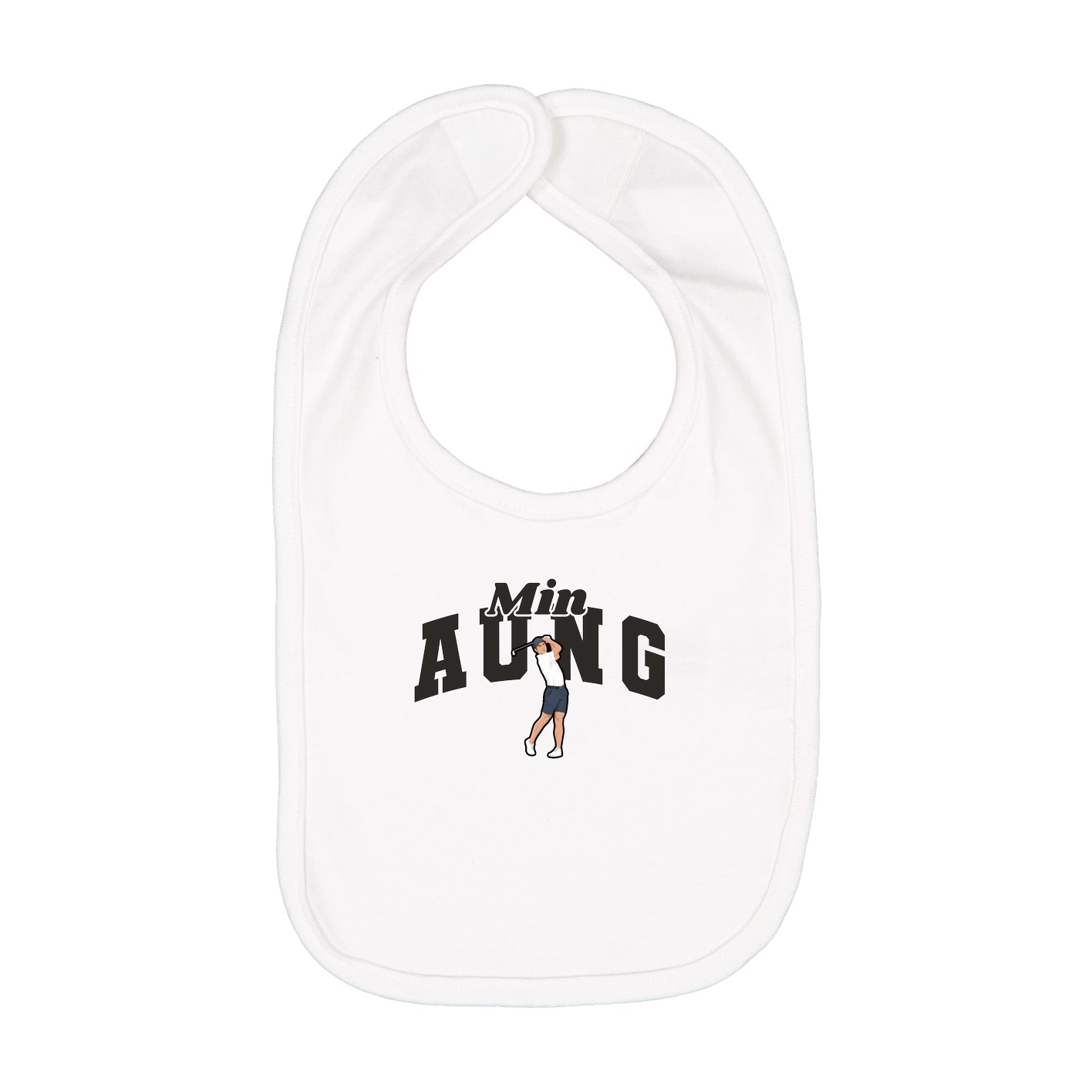 Infant Bib — Signature Arch in White