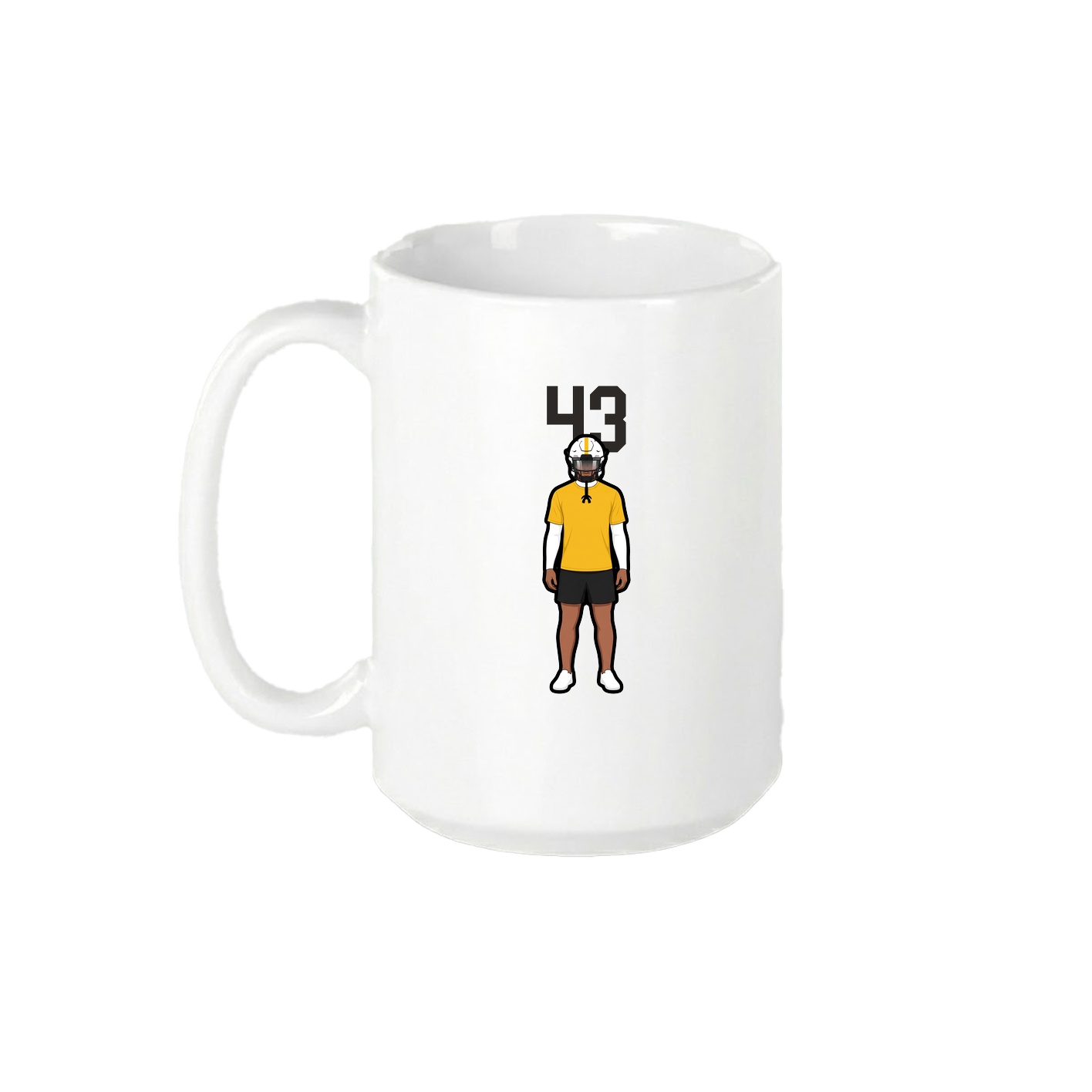15oz Coffee Mug — Number Top in White